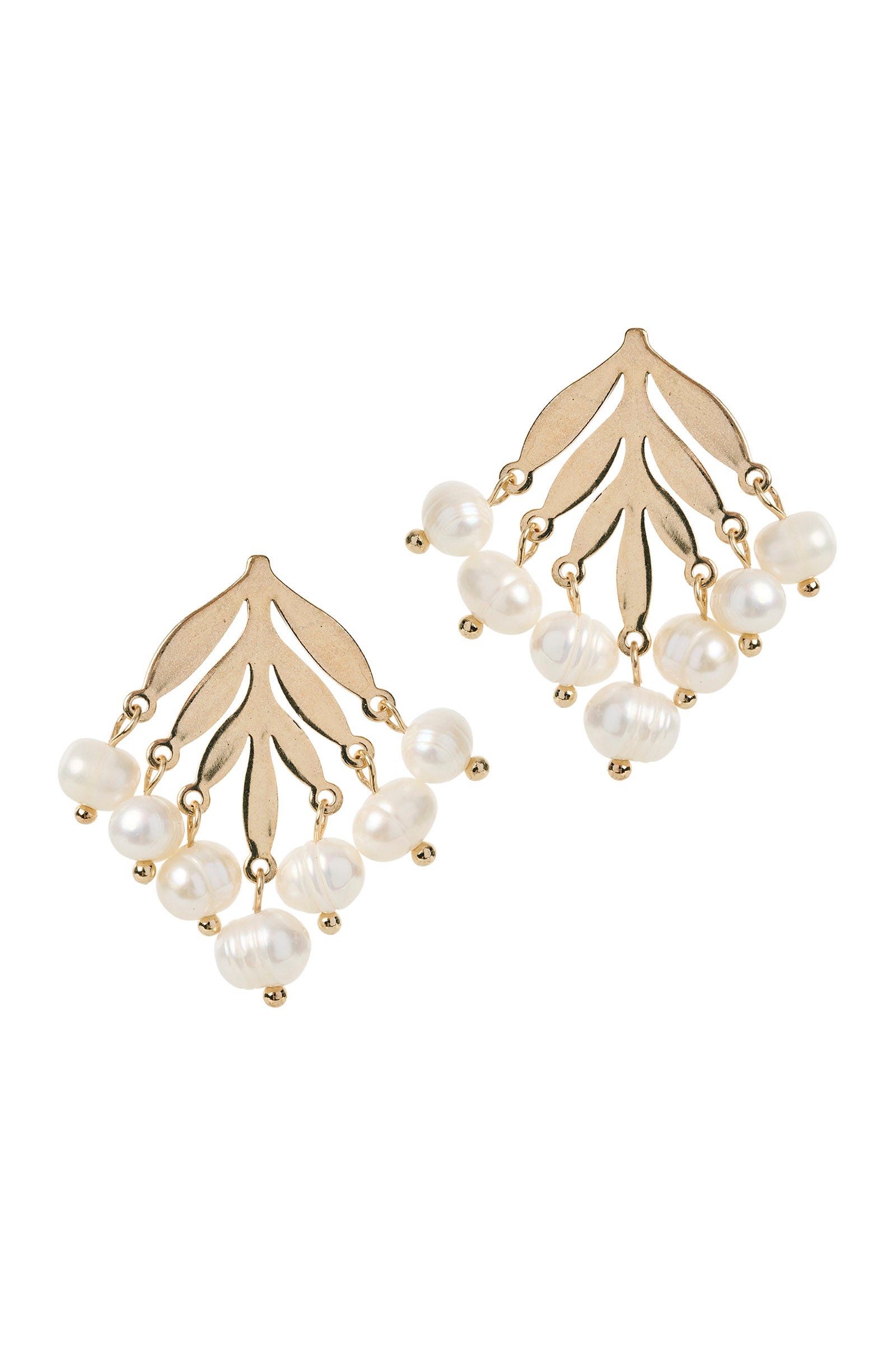 Sansi Pearl Earring - Gold Pearl