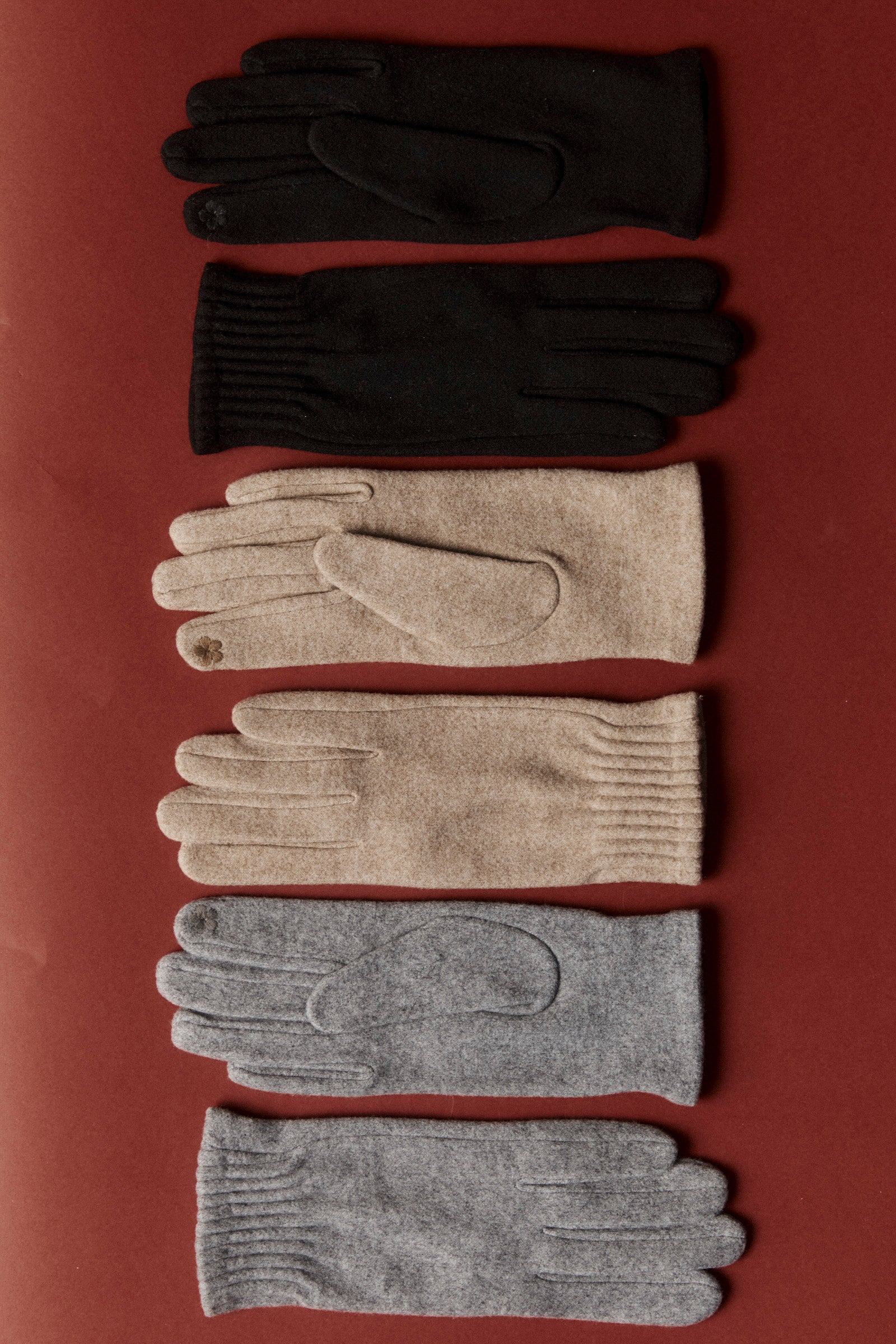 Berber Rib Glove - Dune