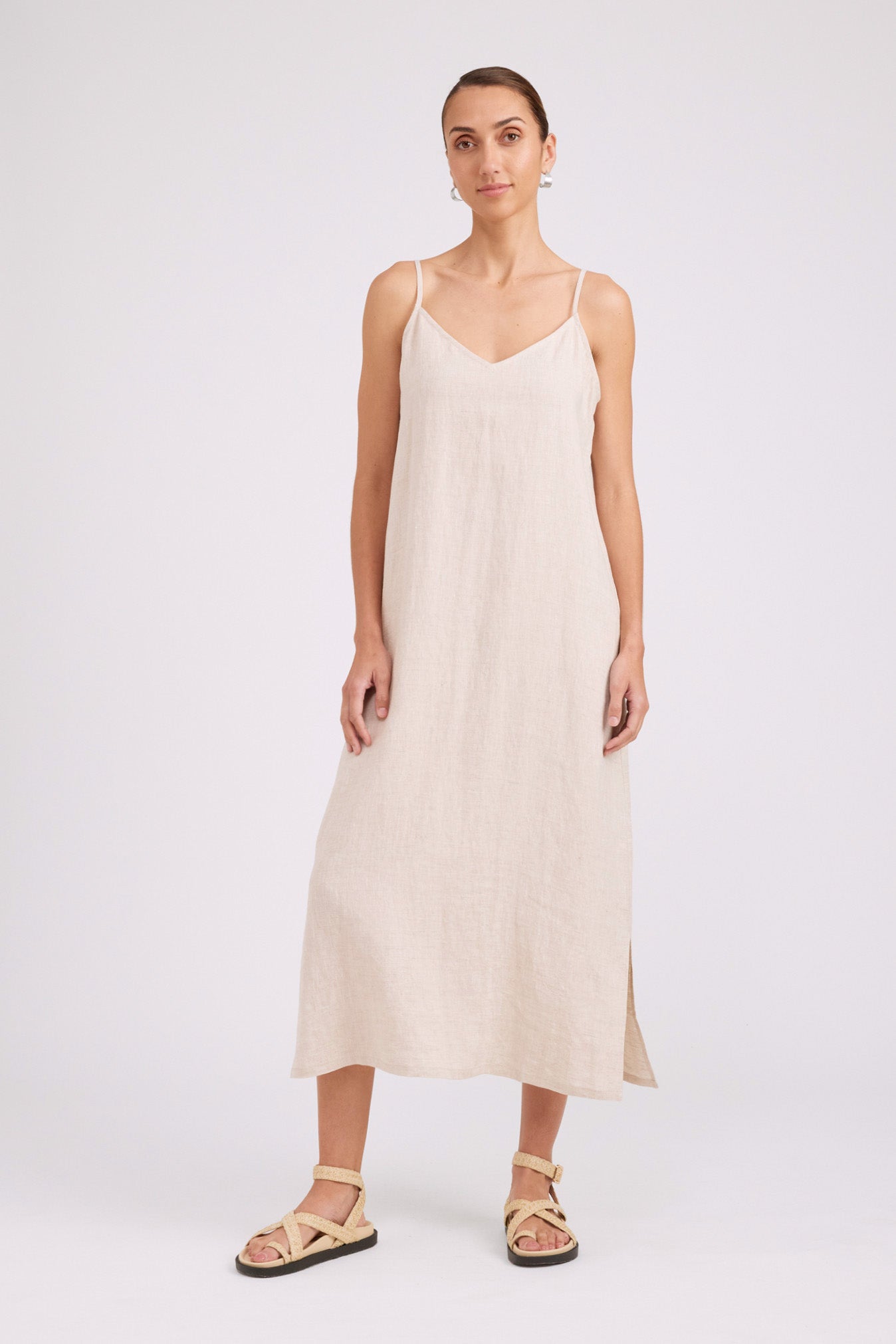 Studio Tank Maxi Dress - Tusk
