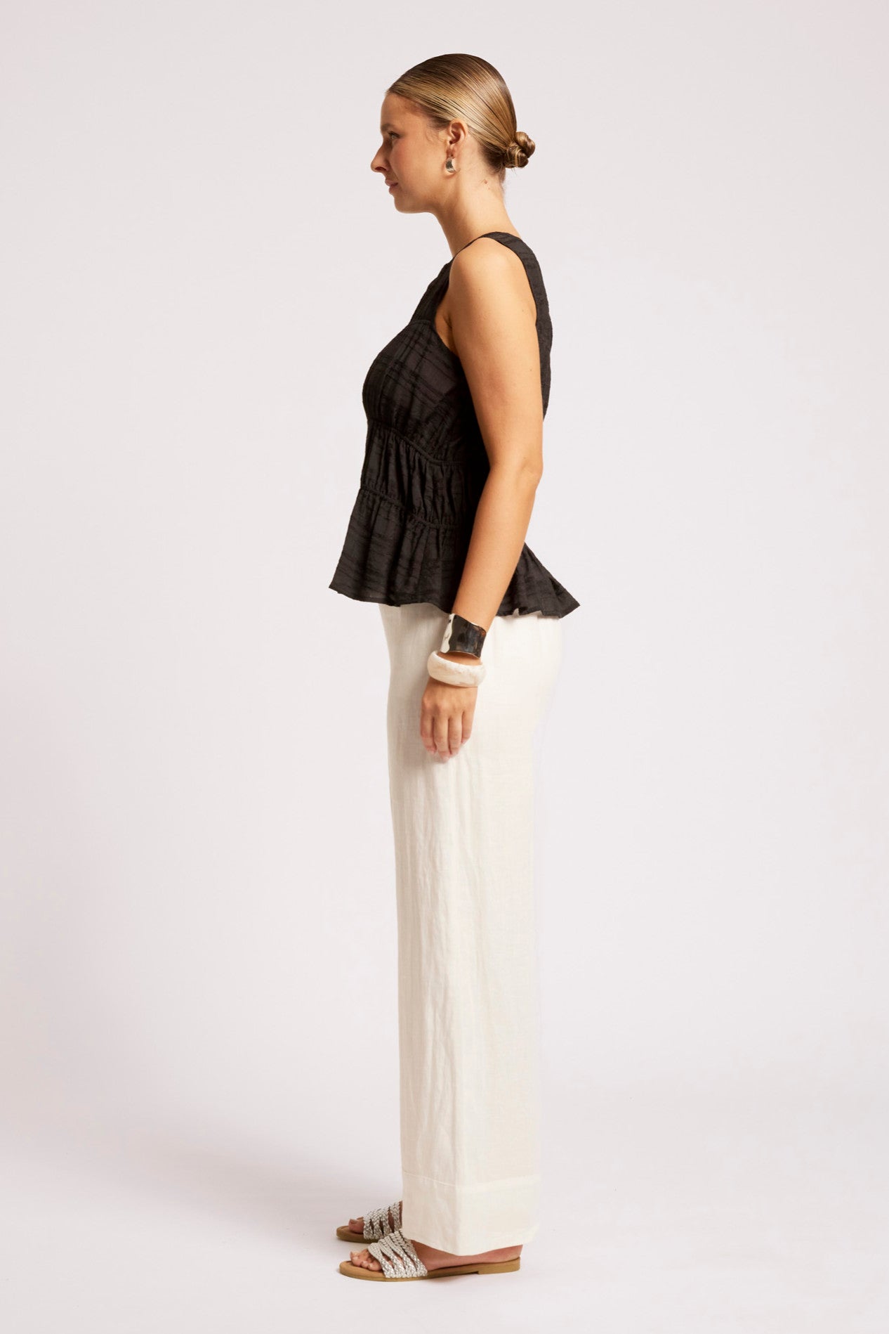 Sovana Frill Tank - Black