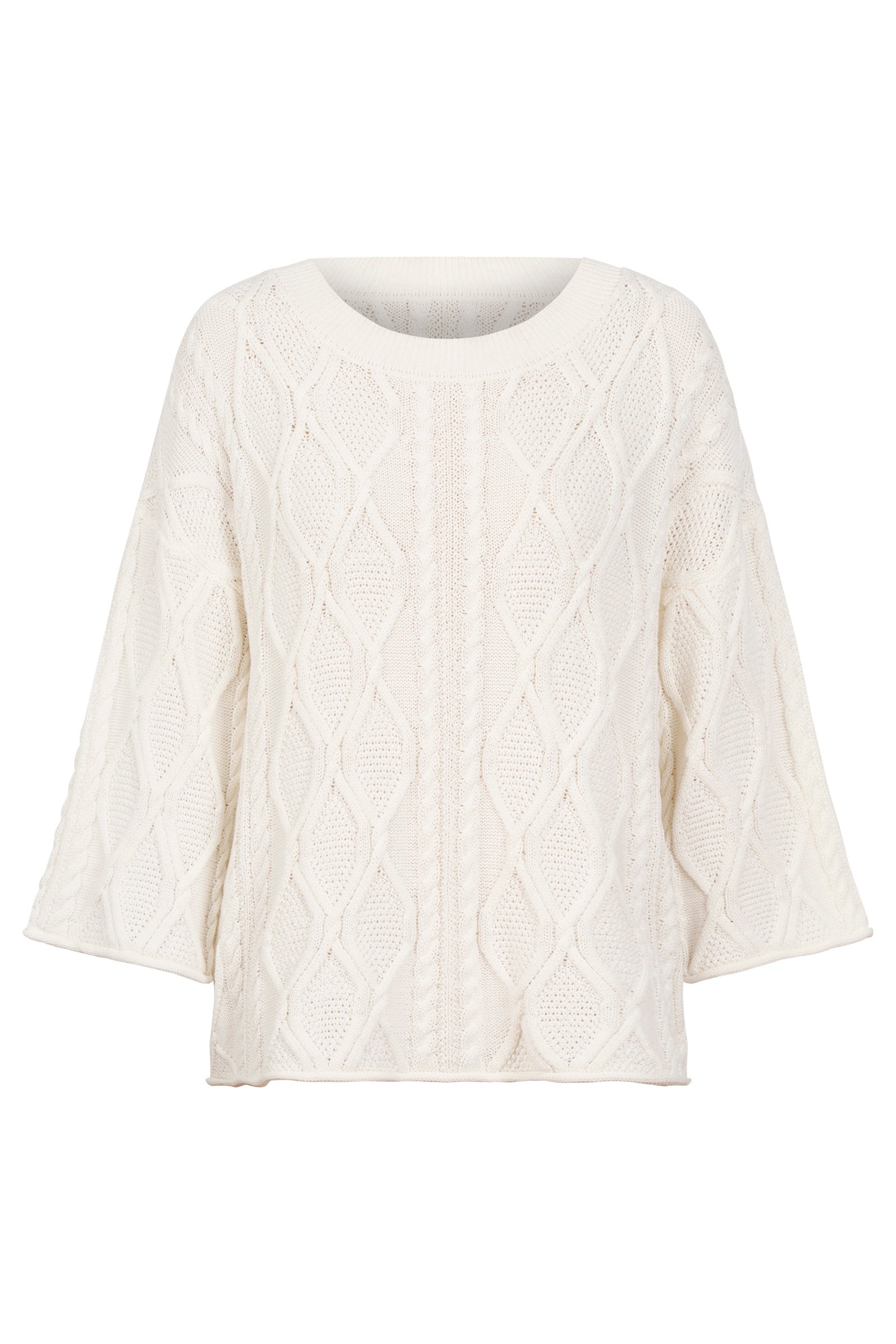 Casa Cable Jumper - White
