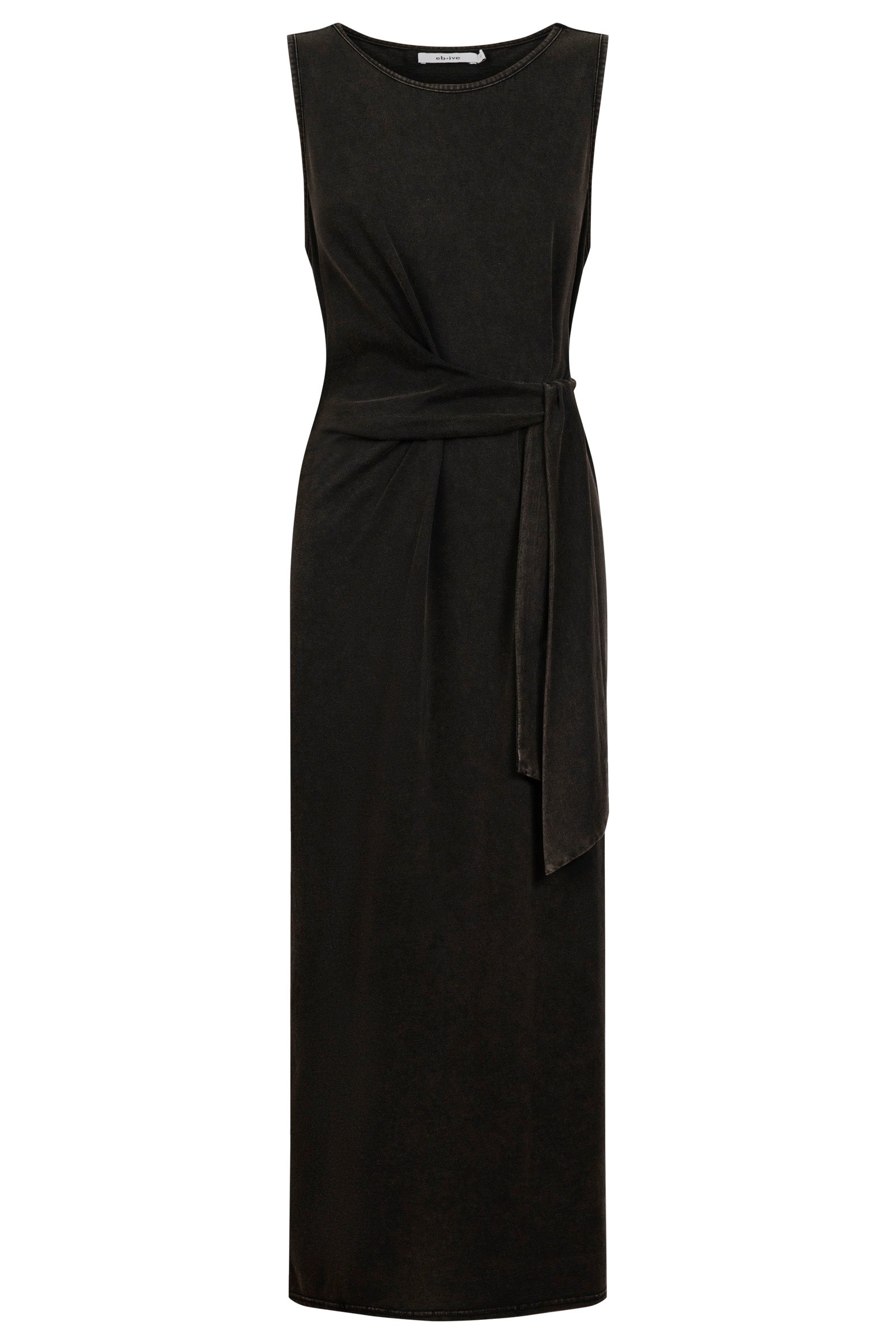 Caldera Wrap Tank Dress - Black