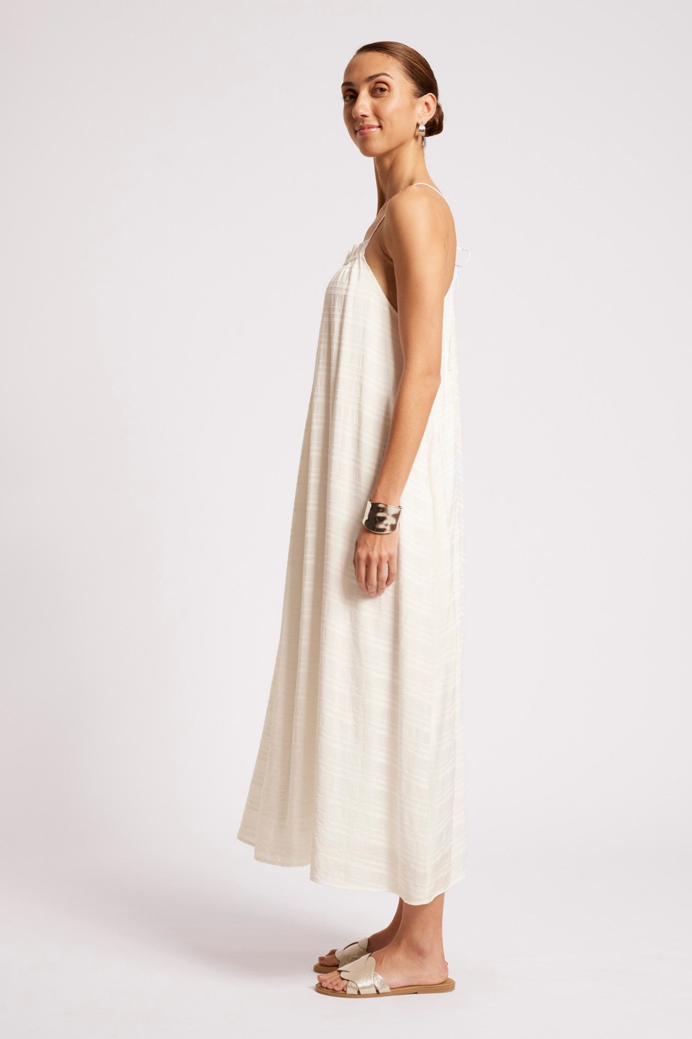 Sovana Tank Maxi Dress - White