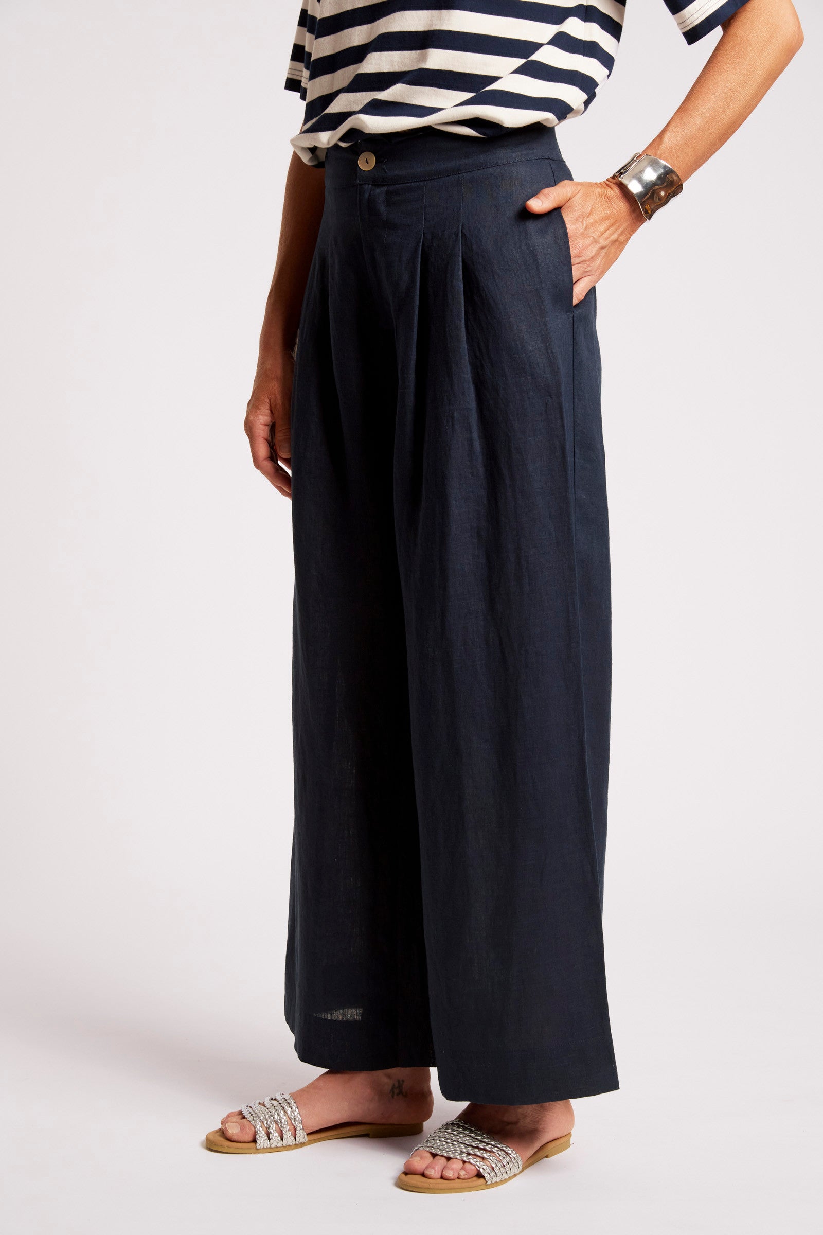 Cove Palazzo Pant - Indigo