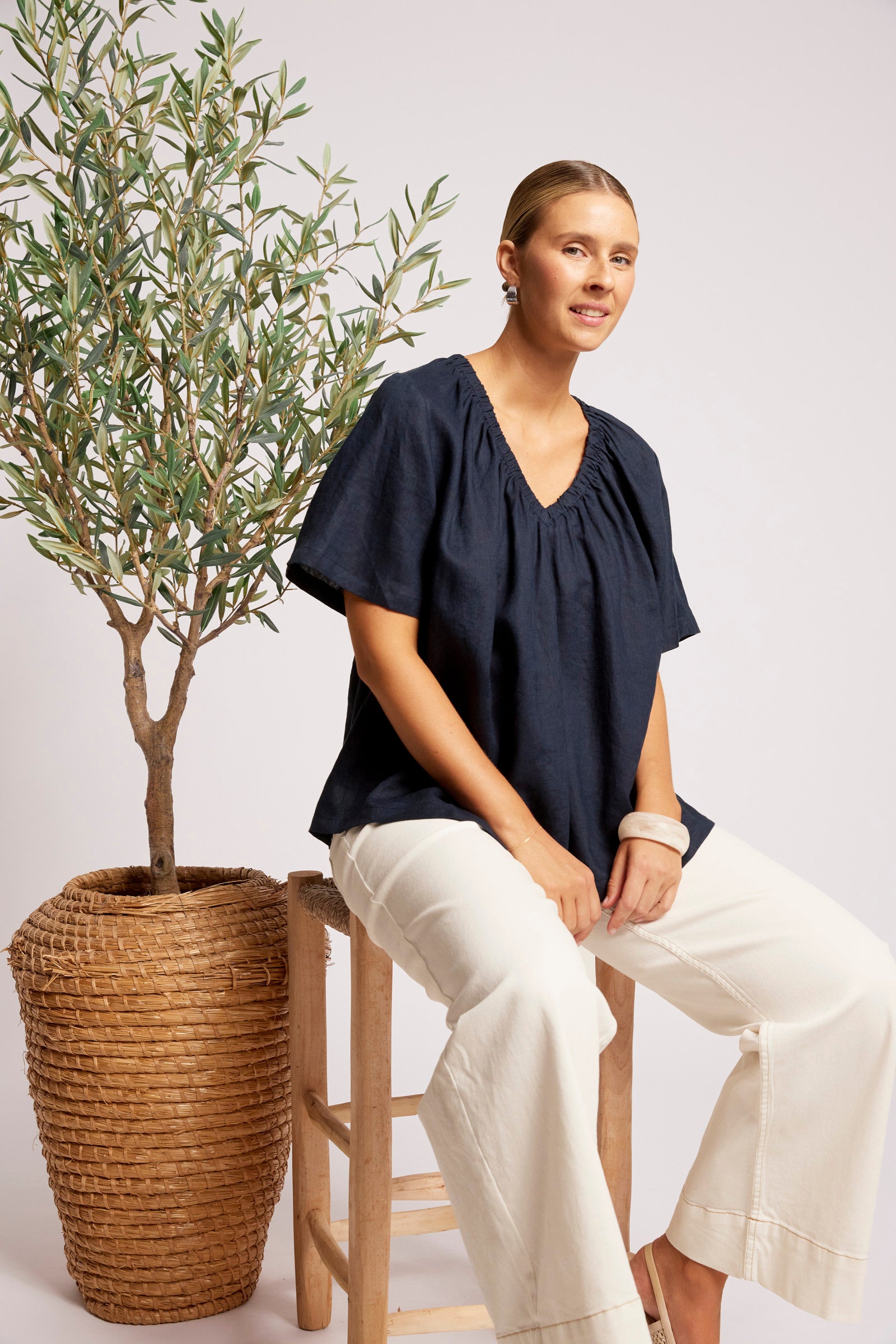 Cove Relaxed Top - Indigo
