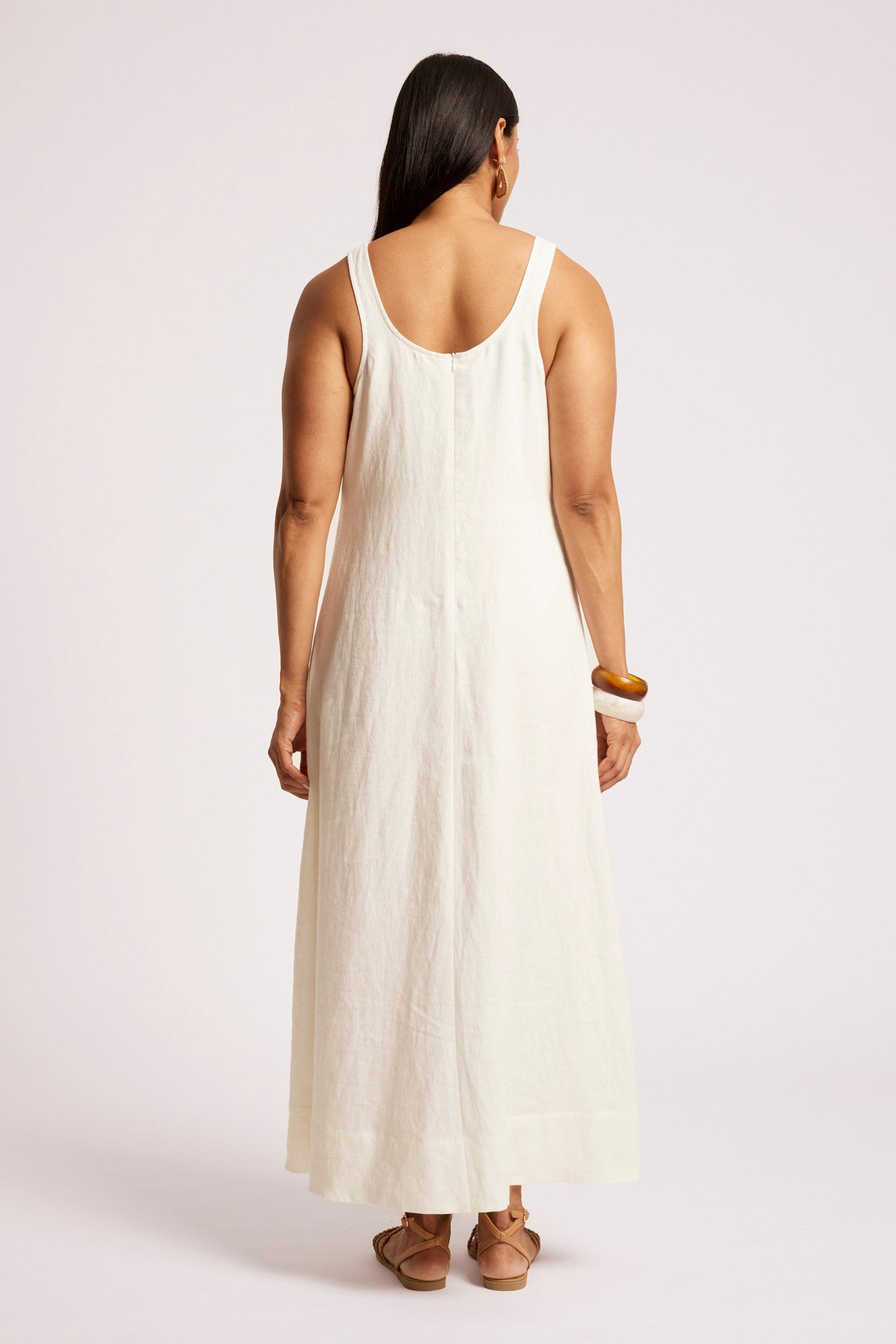 Cove Tank Maxi Dress - White