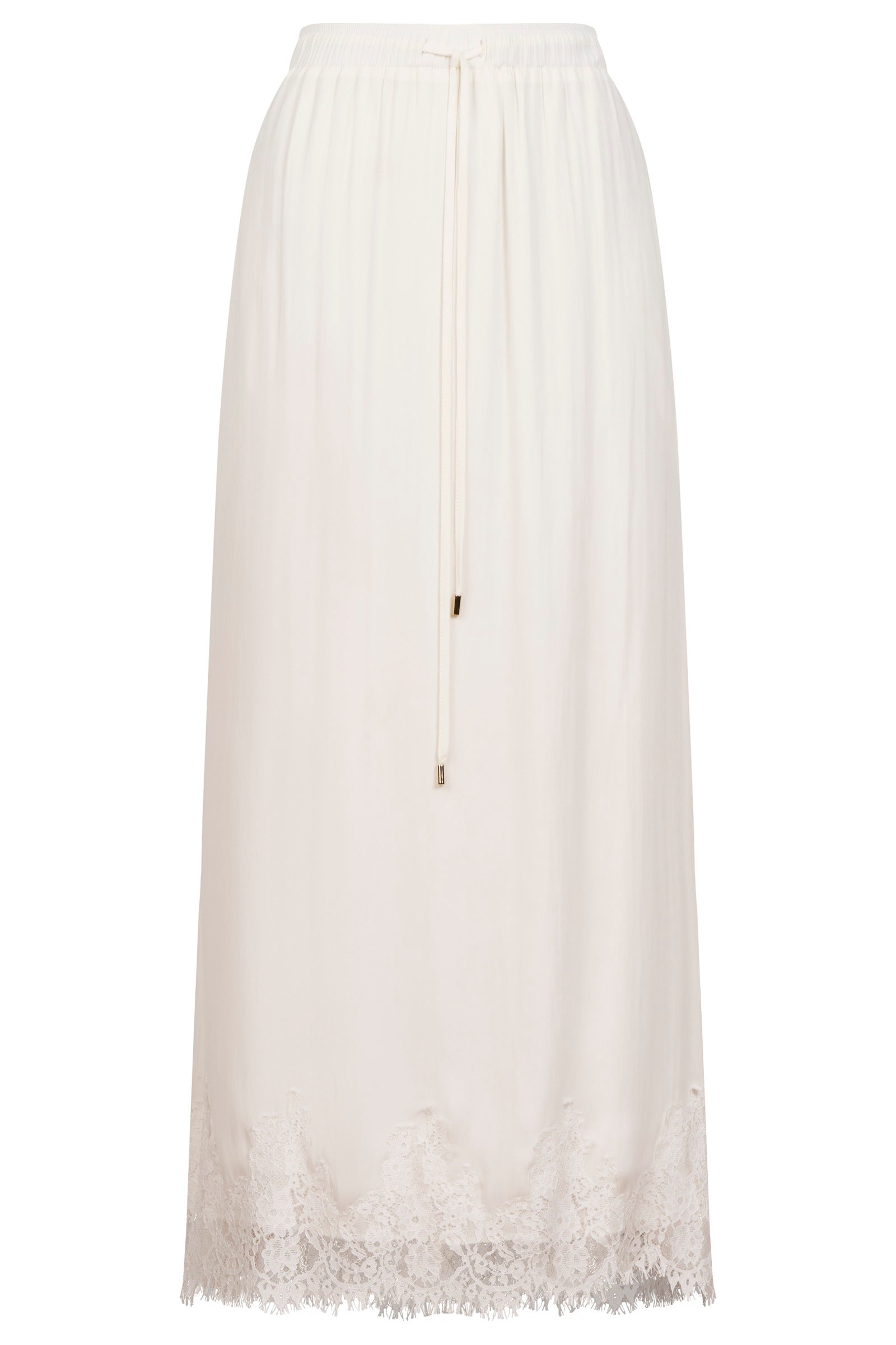 Drift Lace Skirt - White