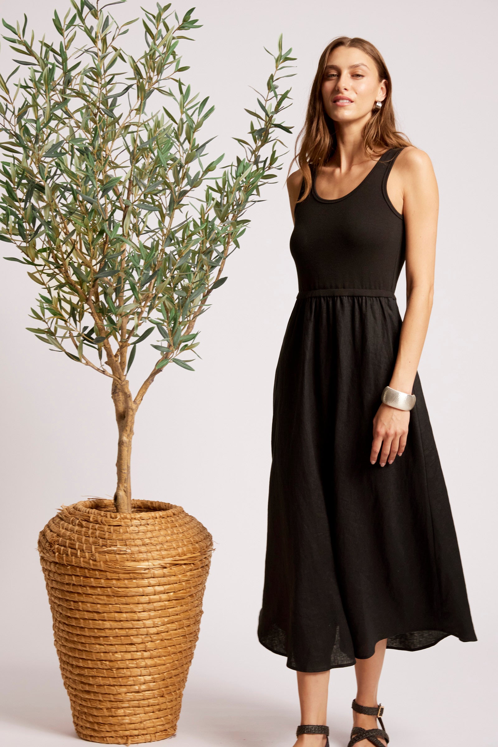 Maris Tank Maxi Dress - Black