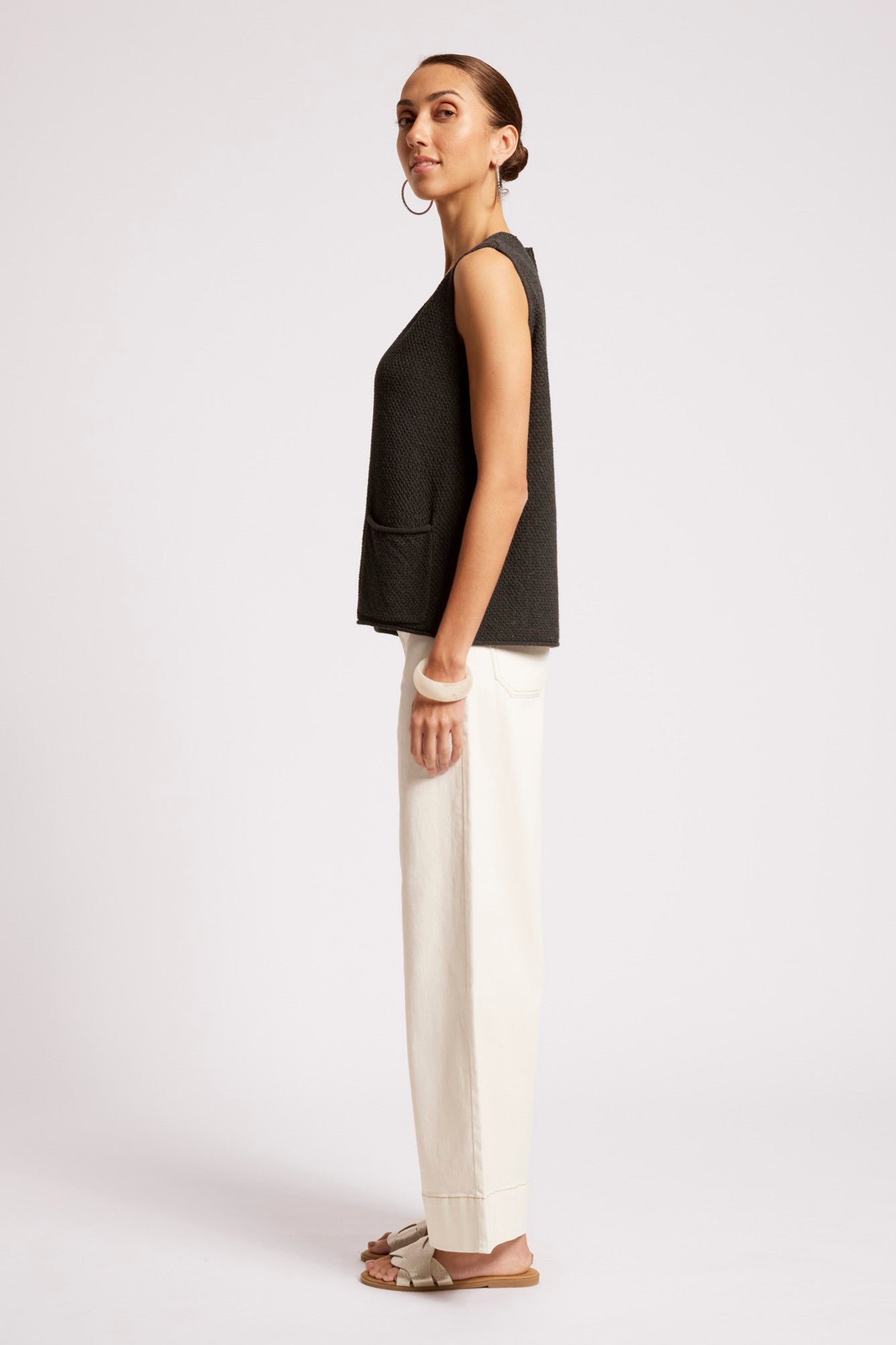 Maris Knit Vest - Black