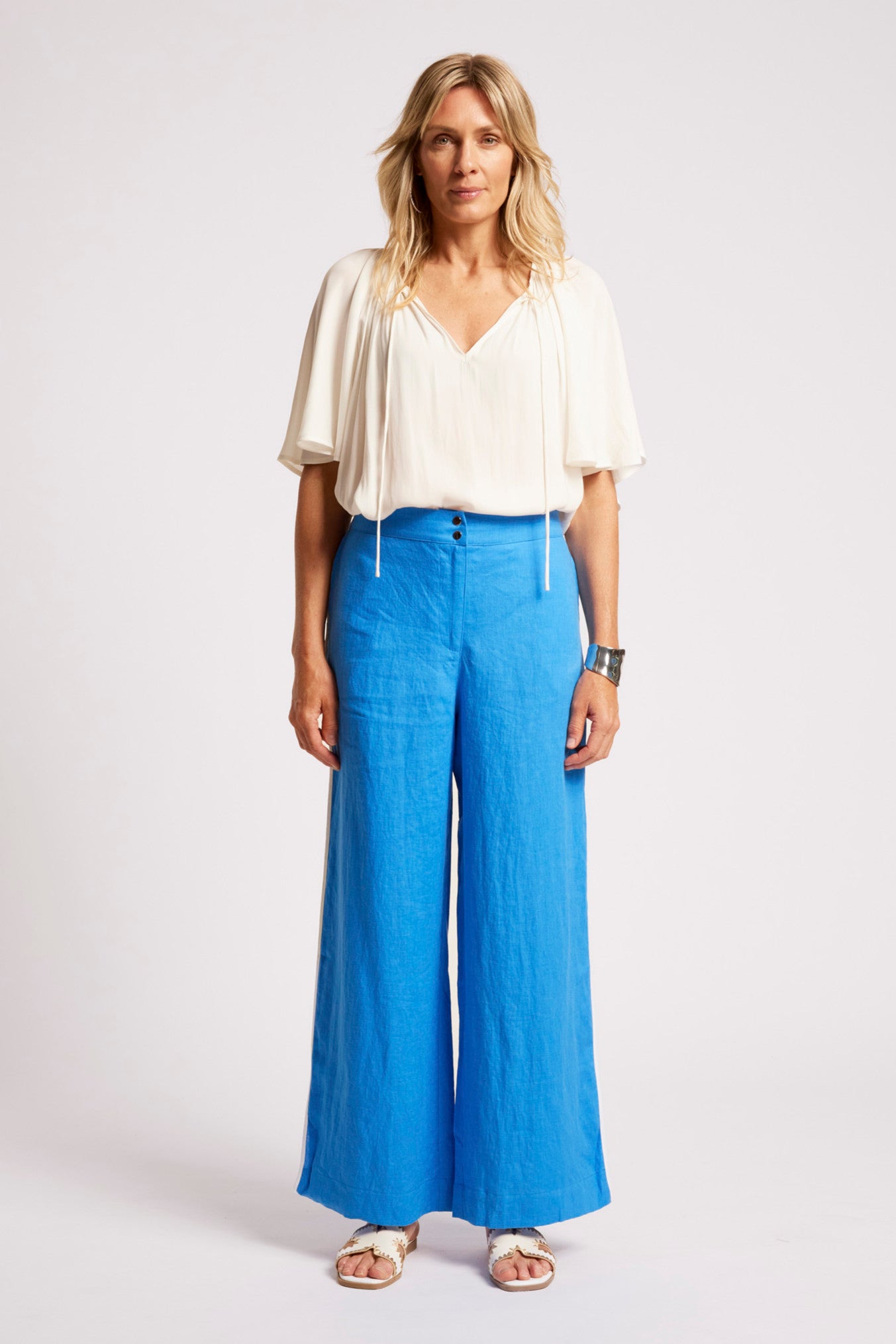 Maris Splice Pant - Marine / White