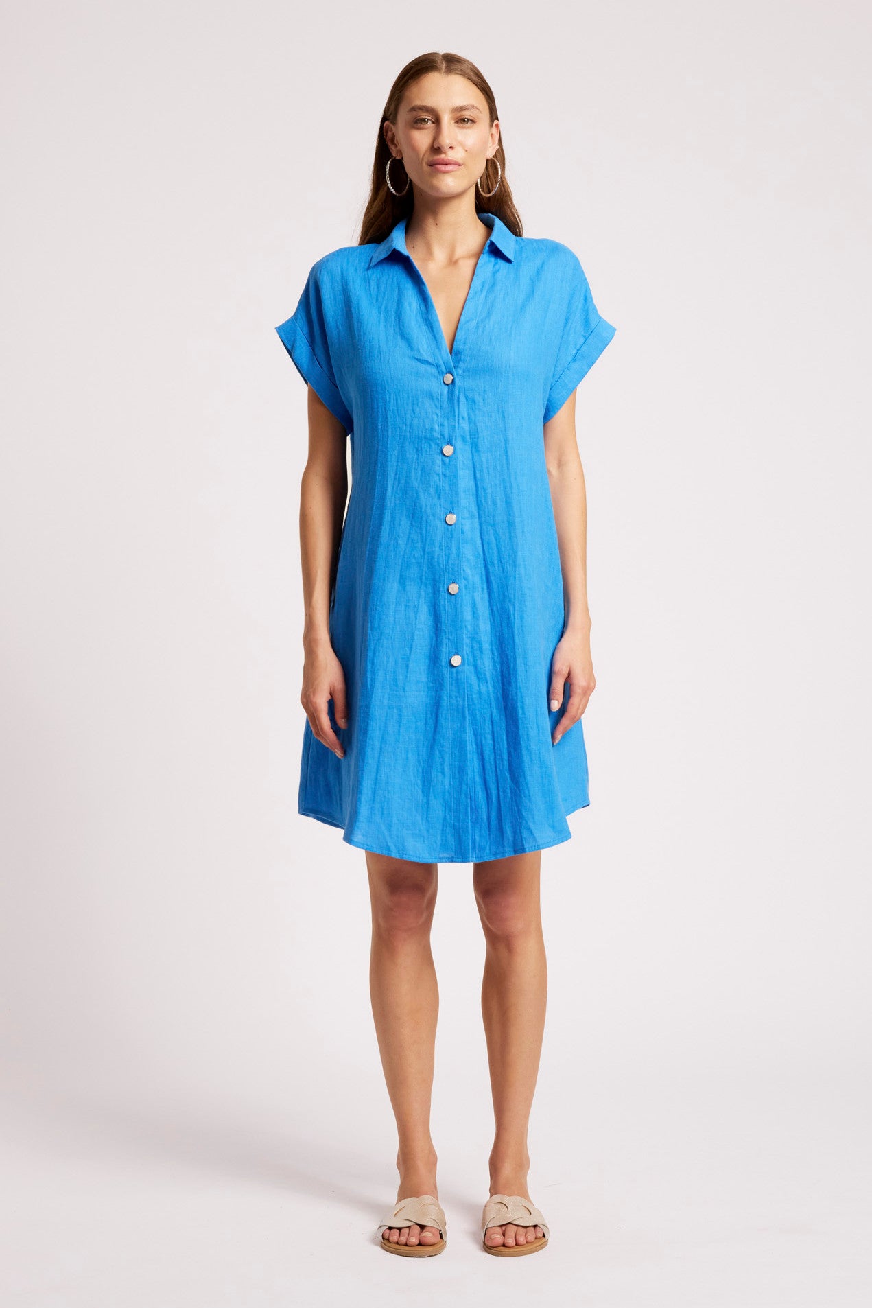 Maris Shirt Dress - Marine