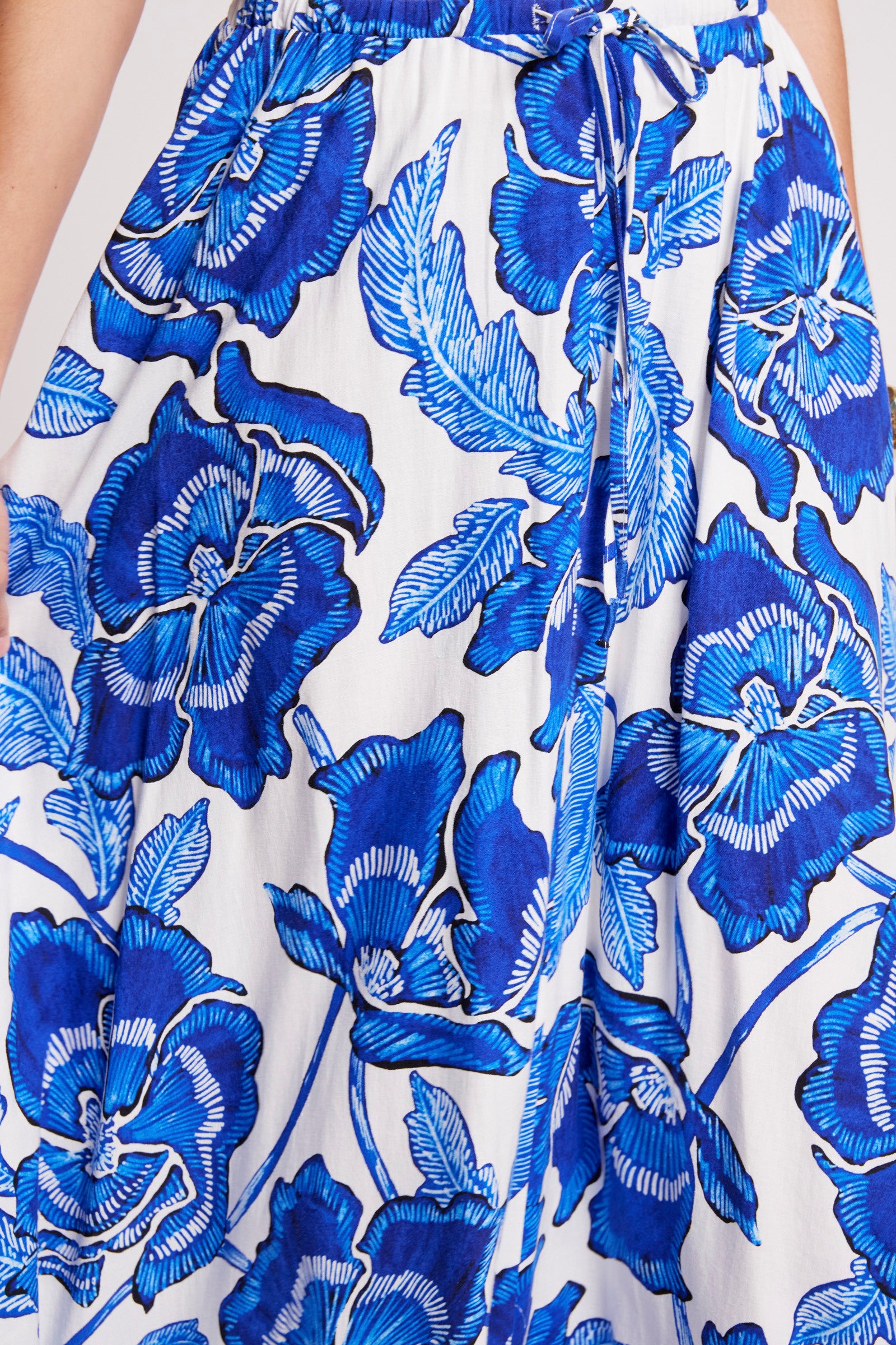 Gaia Maxi Skirt - Azure