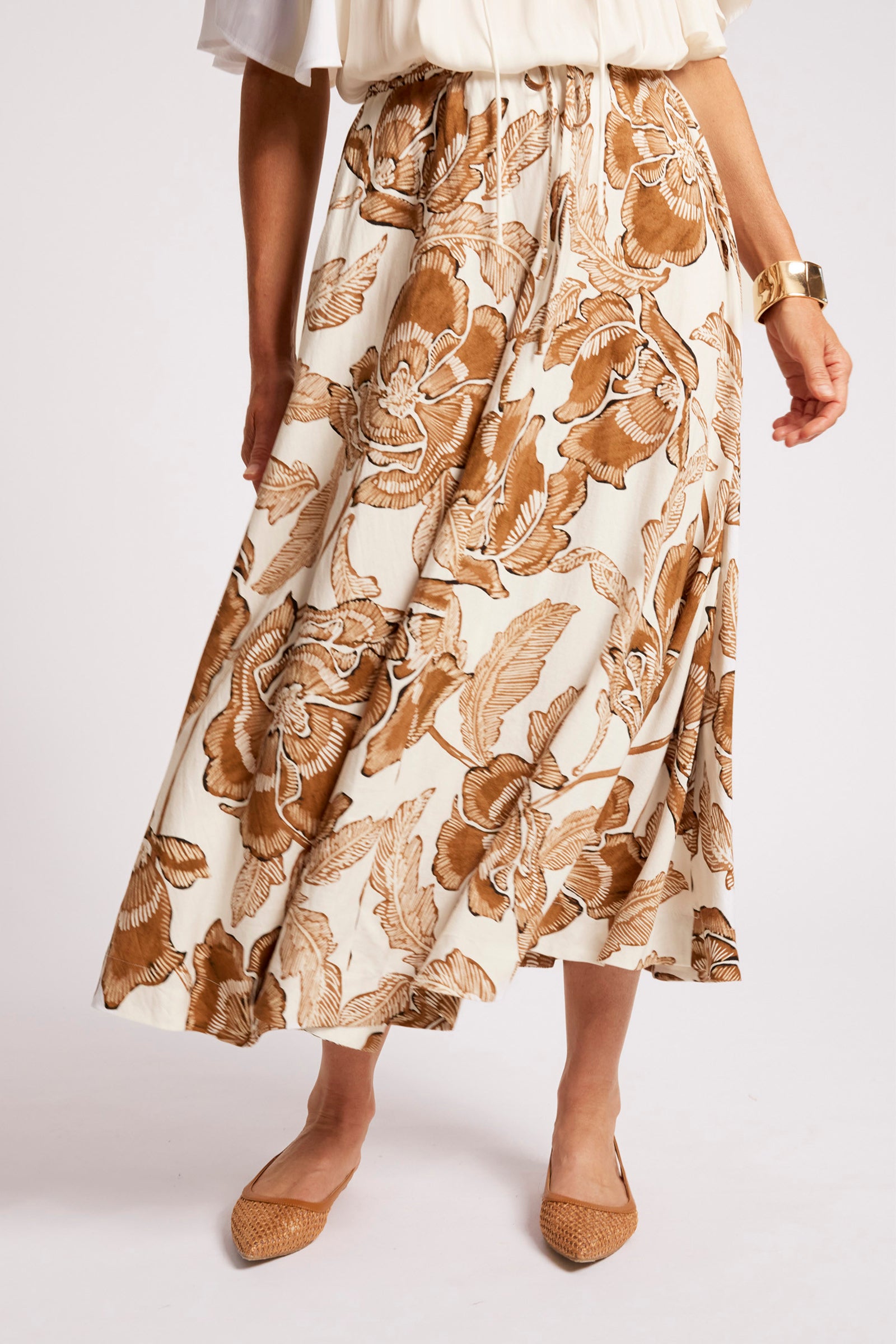 Gaia Maxi Skirt - Dune