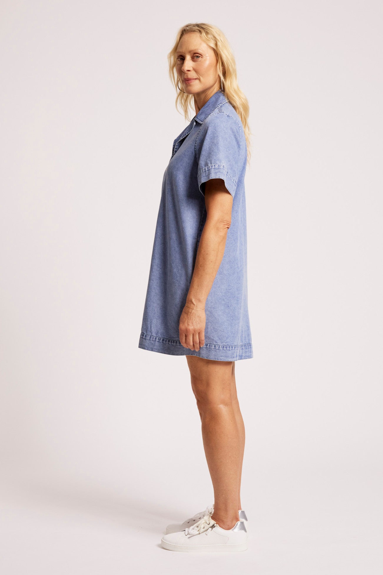 Dusk Denim Shirt Dress - Denim