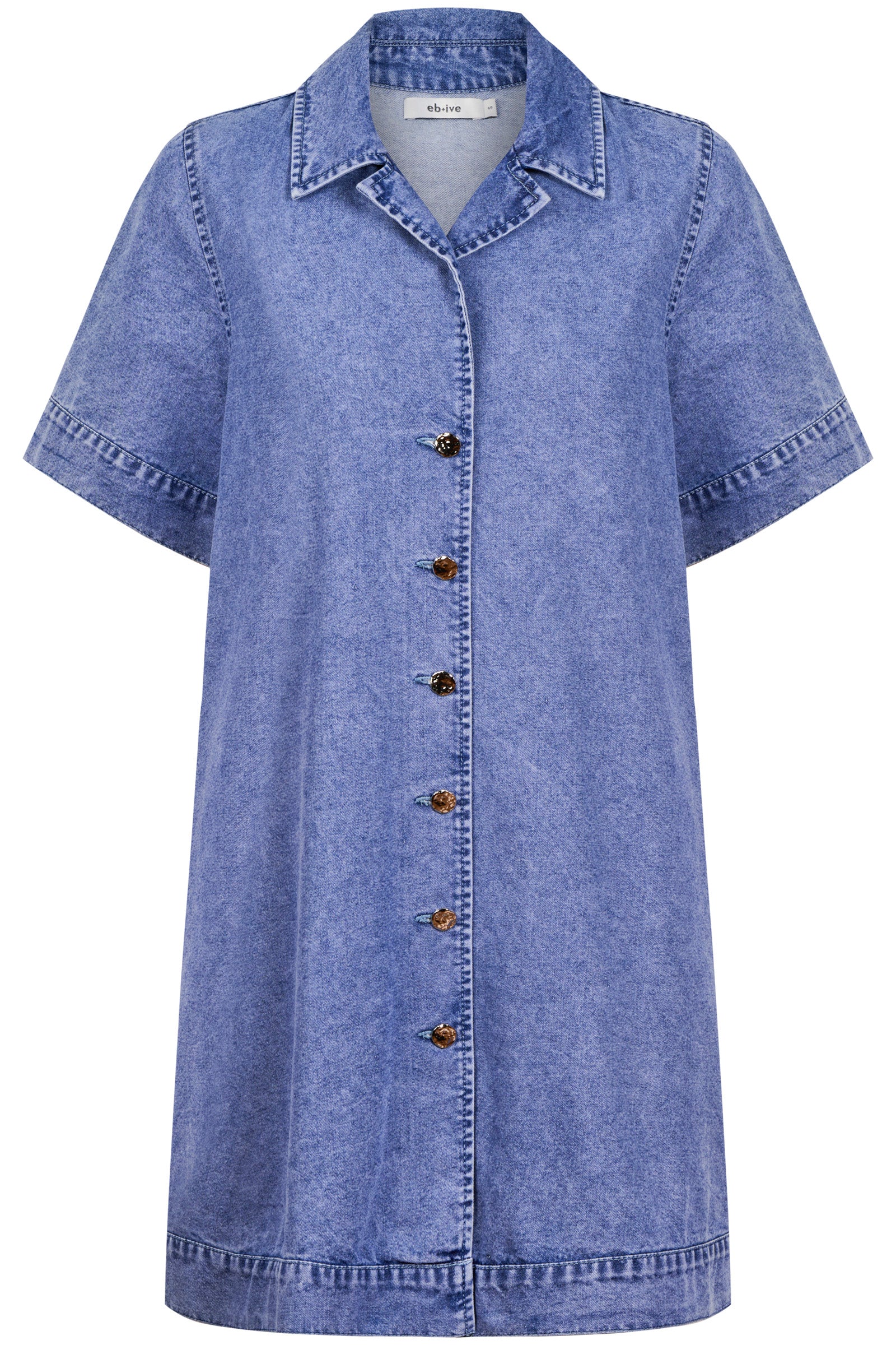 Dusk Denim Shirt Dress - Denim