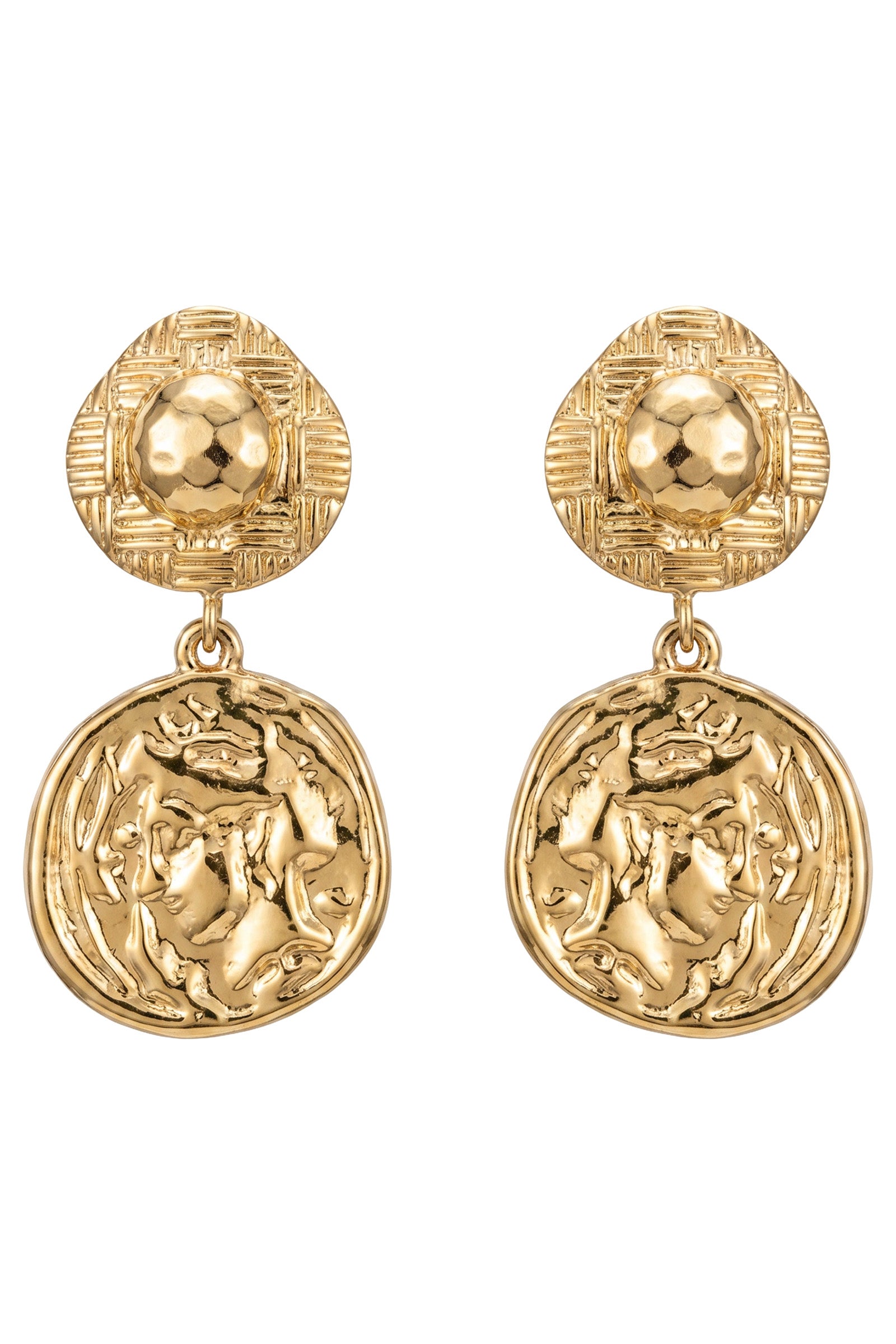 Dusk Earring - Gold Coin