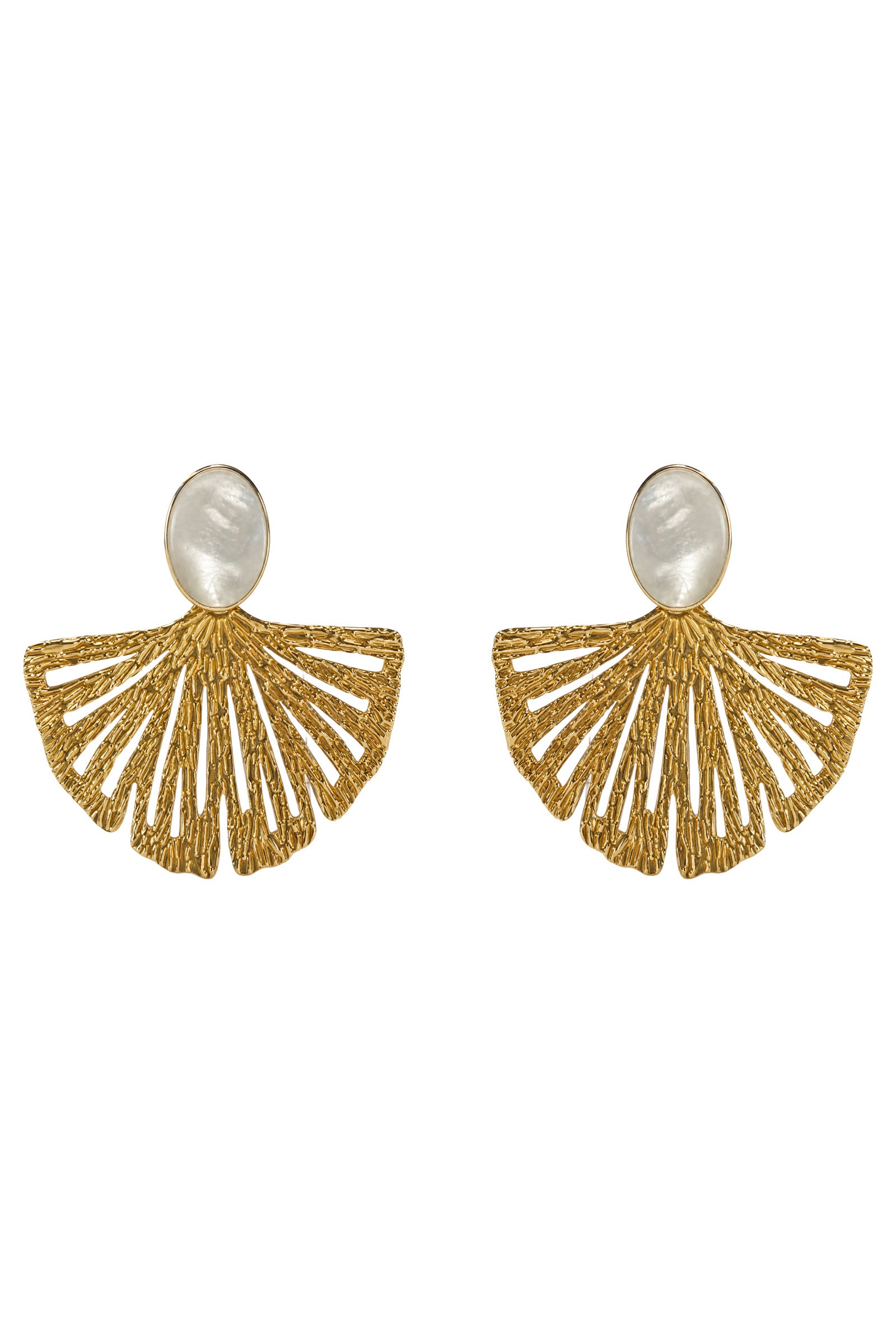 Drift Earring - Gold Fan