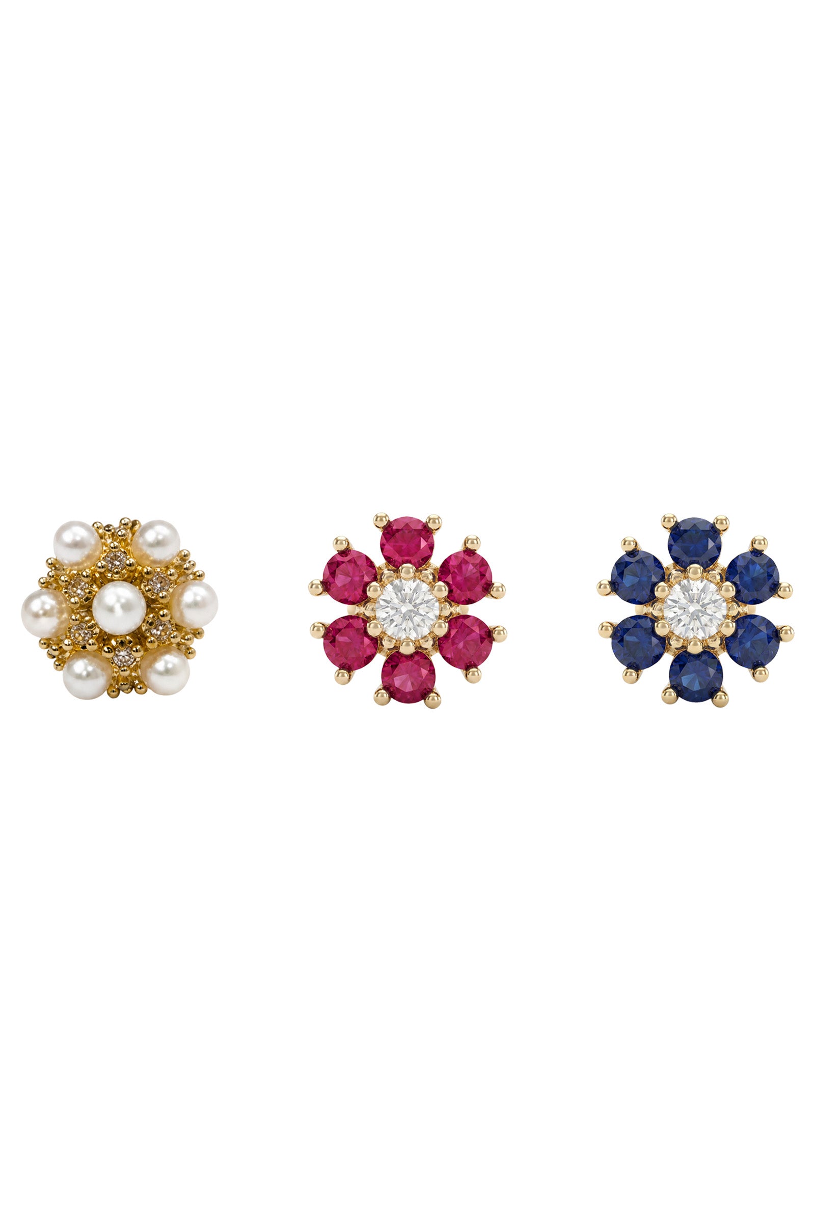 Heritage Trio Earrings - Floral
