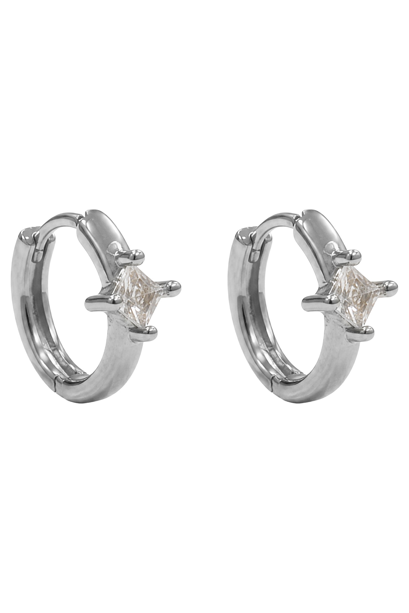 Heritage Earring - Diamond Silver