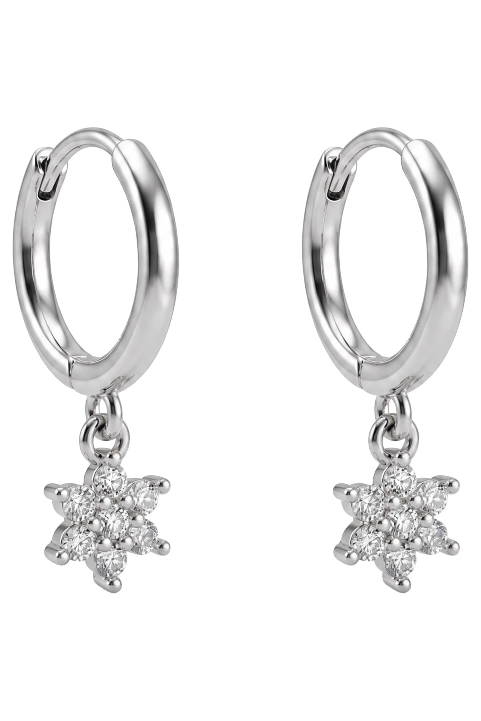 Heritage Earring - Flora Silver