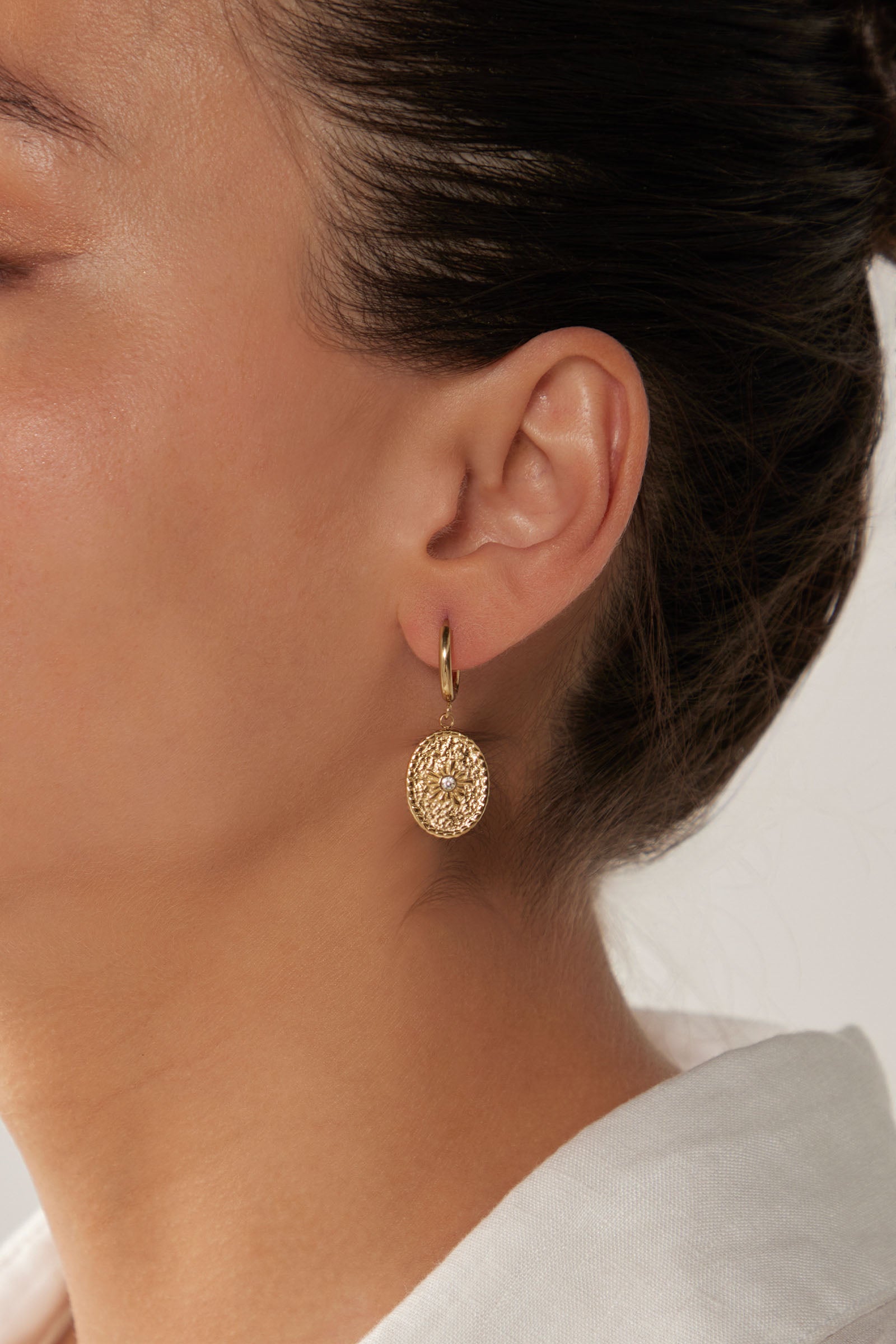 Heritage Earring - Gold Coin - eb&ive Earring