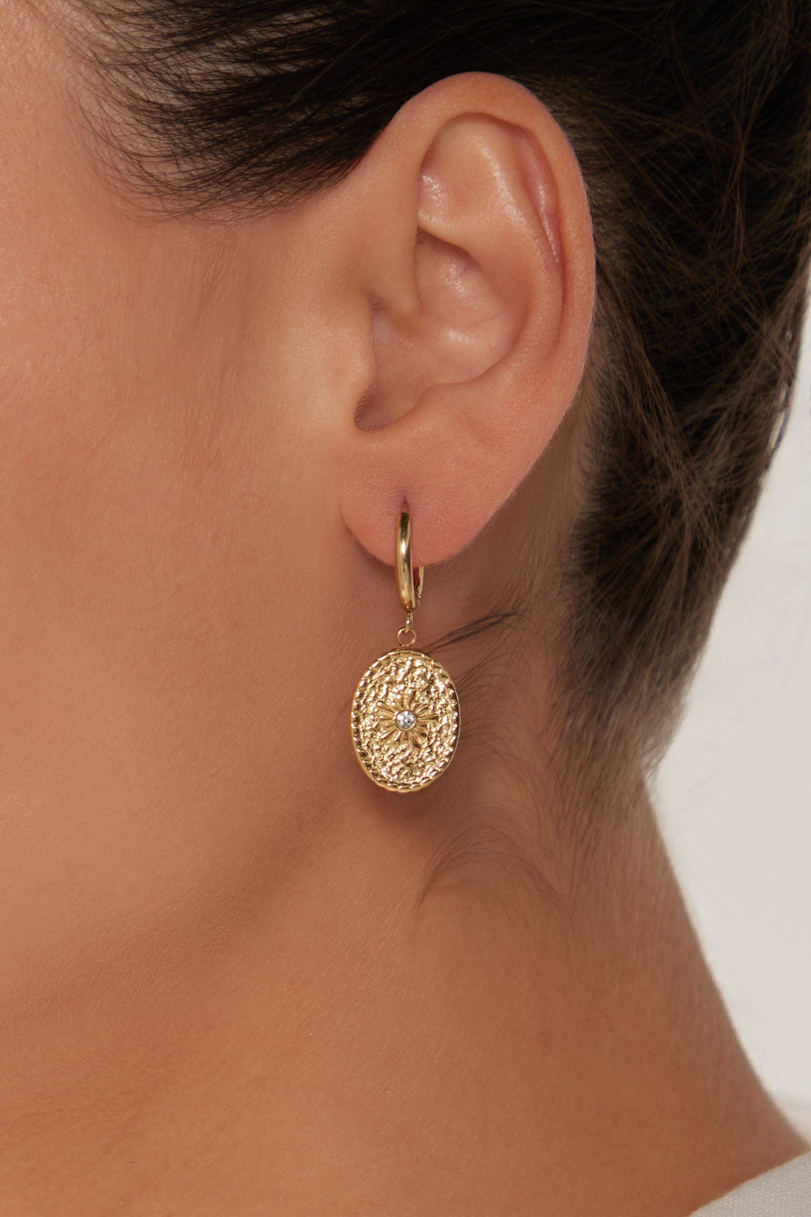 Heritage Earring - Gold Coin - eb&ive Earring