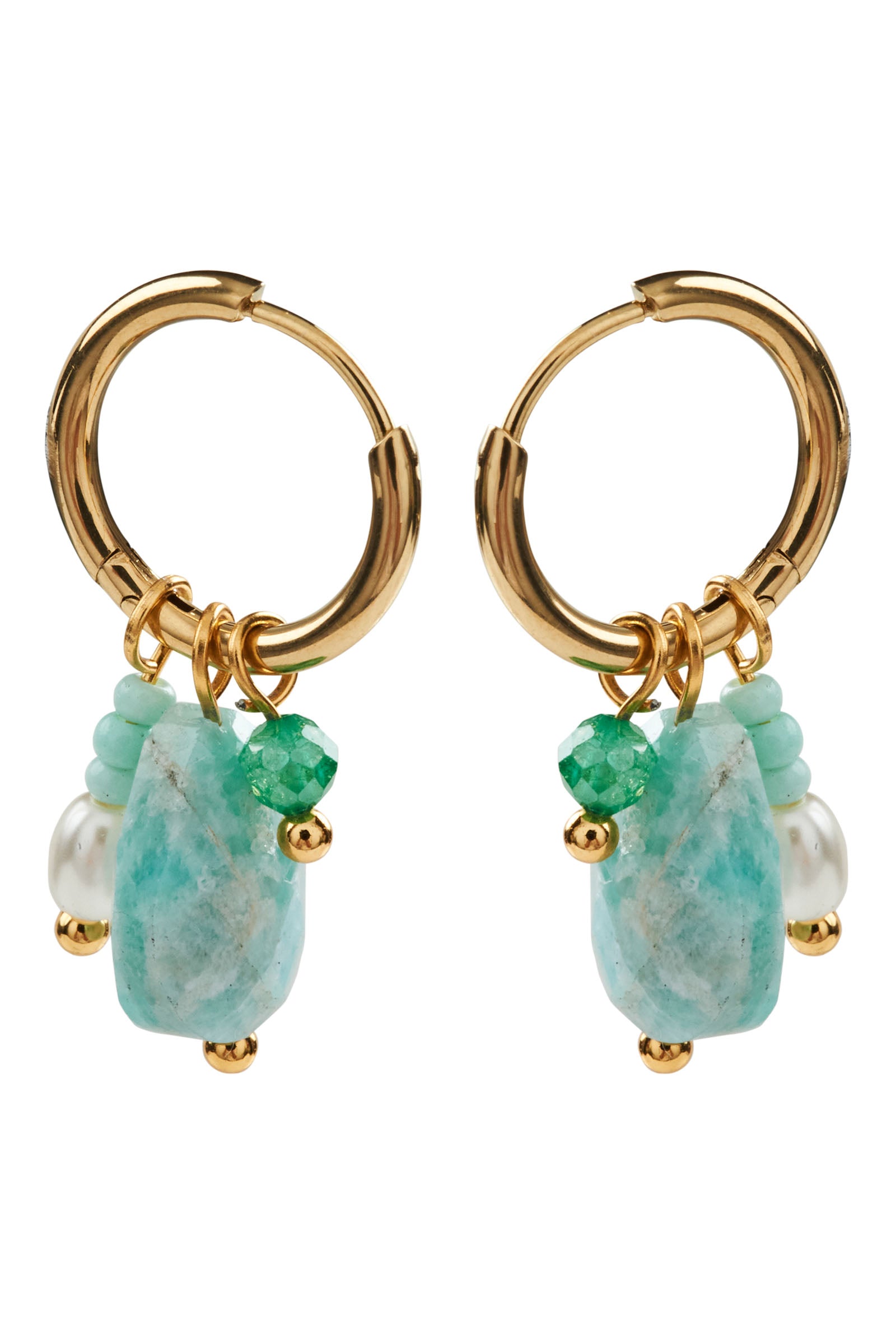 Heritage Earring - Green Trio - eb&ive Earring