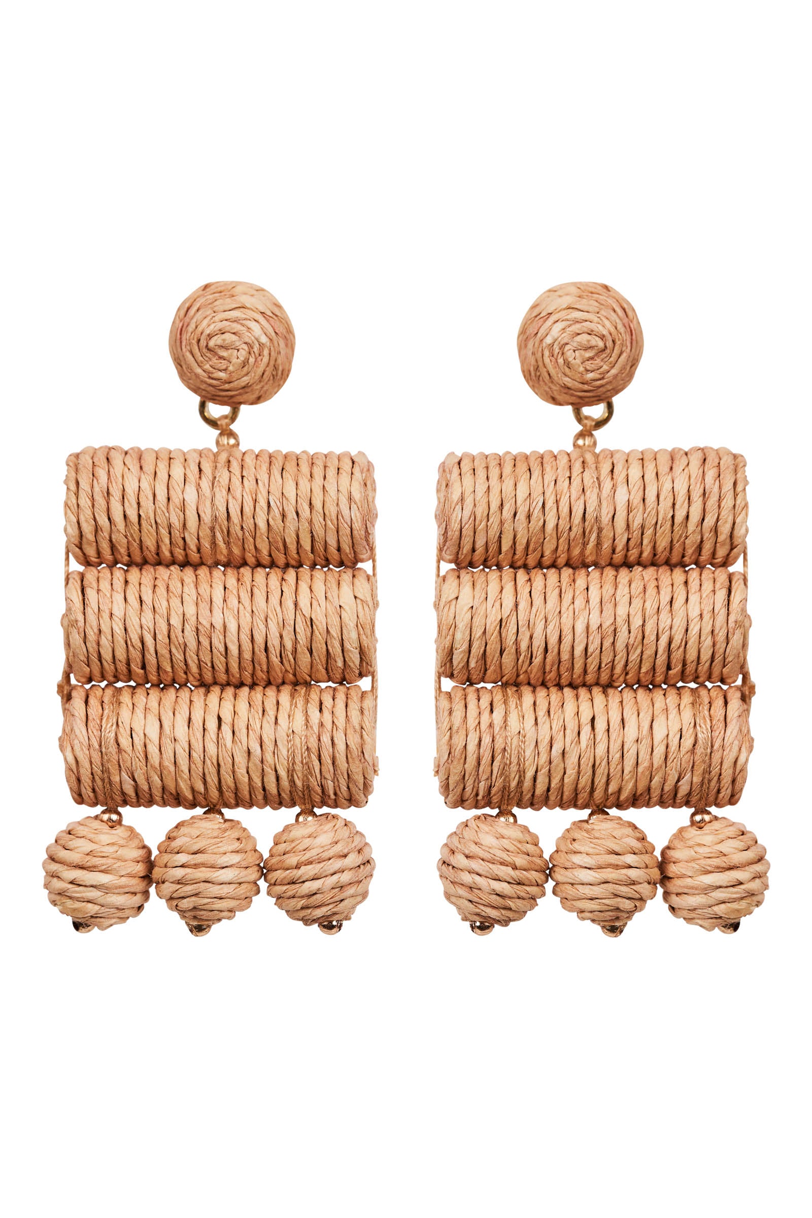 Jovial Raw Earring - Tan Block - eb&ive Earring