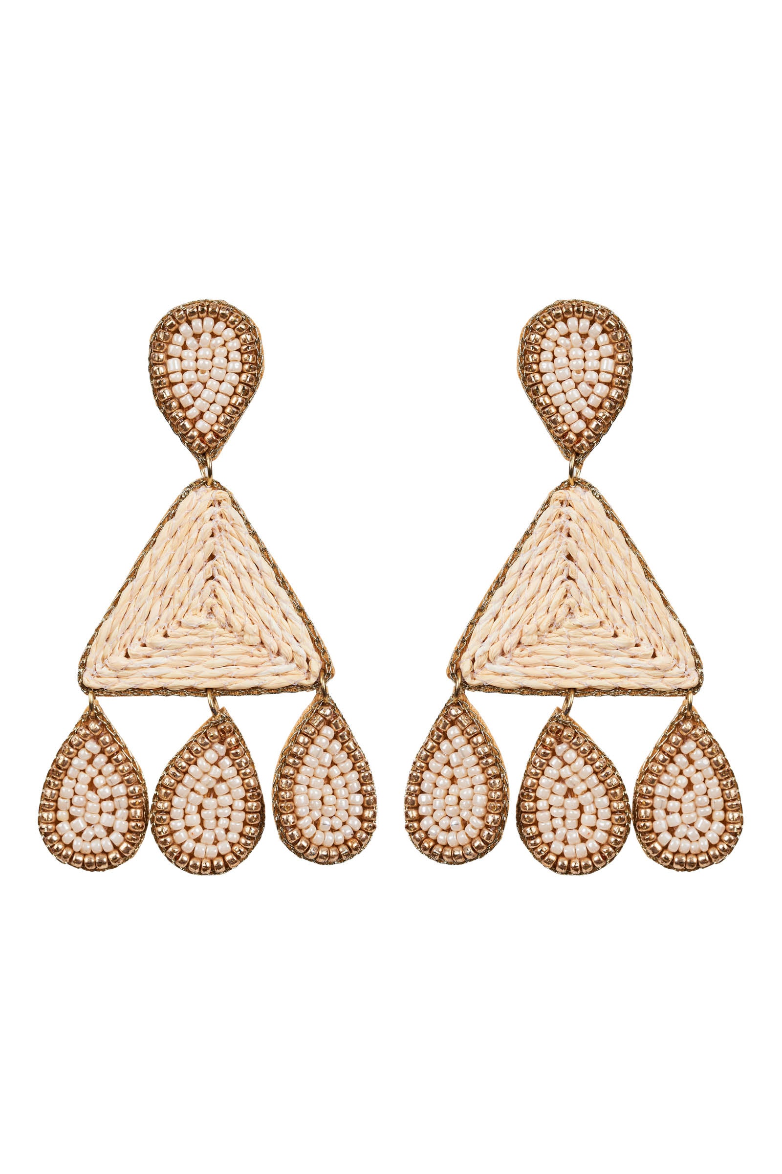 Jovial Raw Earring - Tan Drop - eb&ive Earring