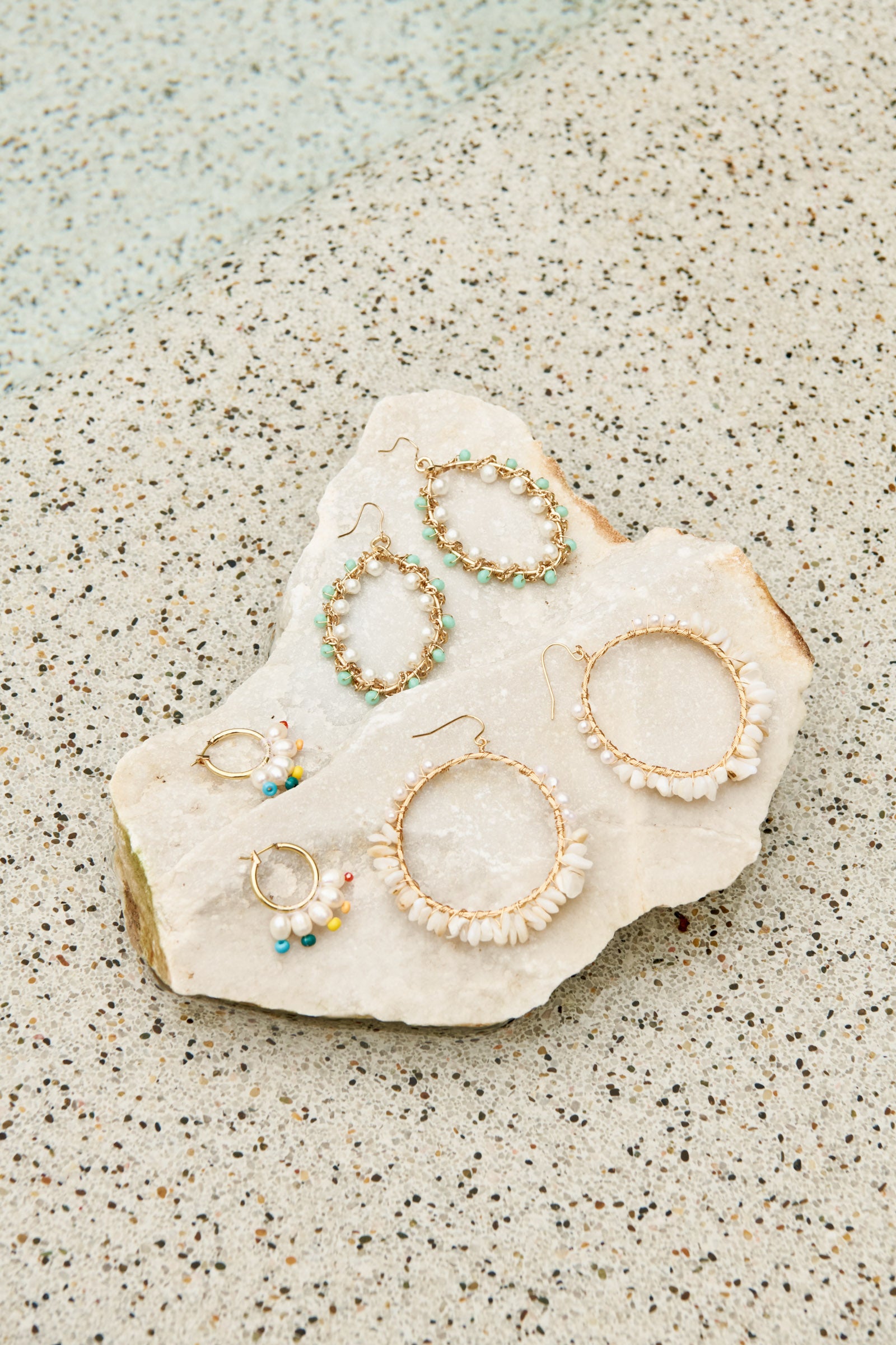 Essence Earring - Shell - eb&ive Earring