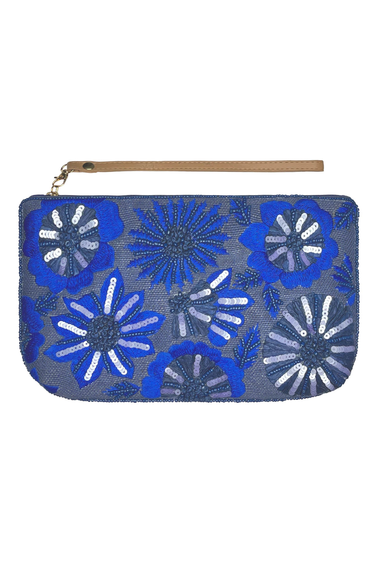 Flourish Clutch - Sapphire - eb&ive Bag