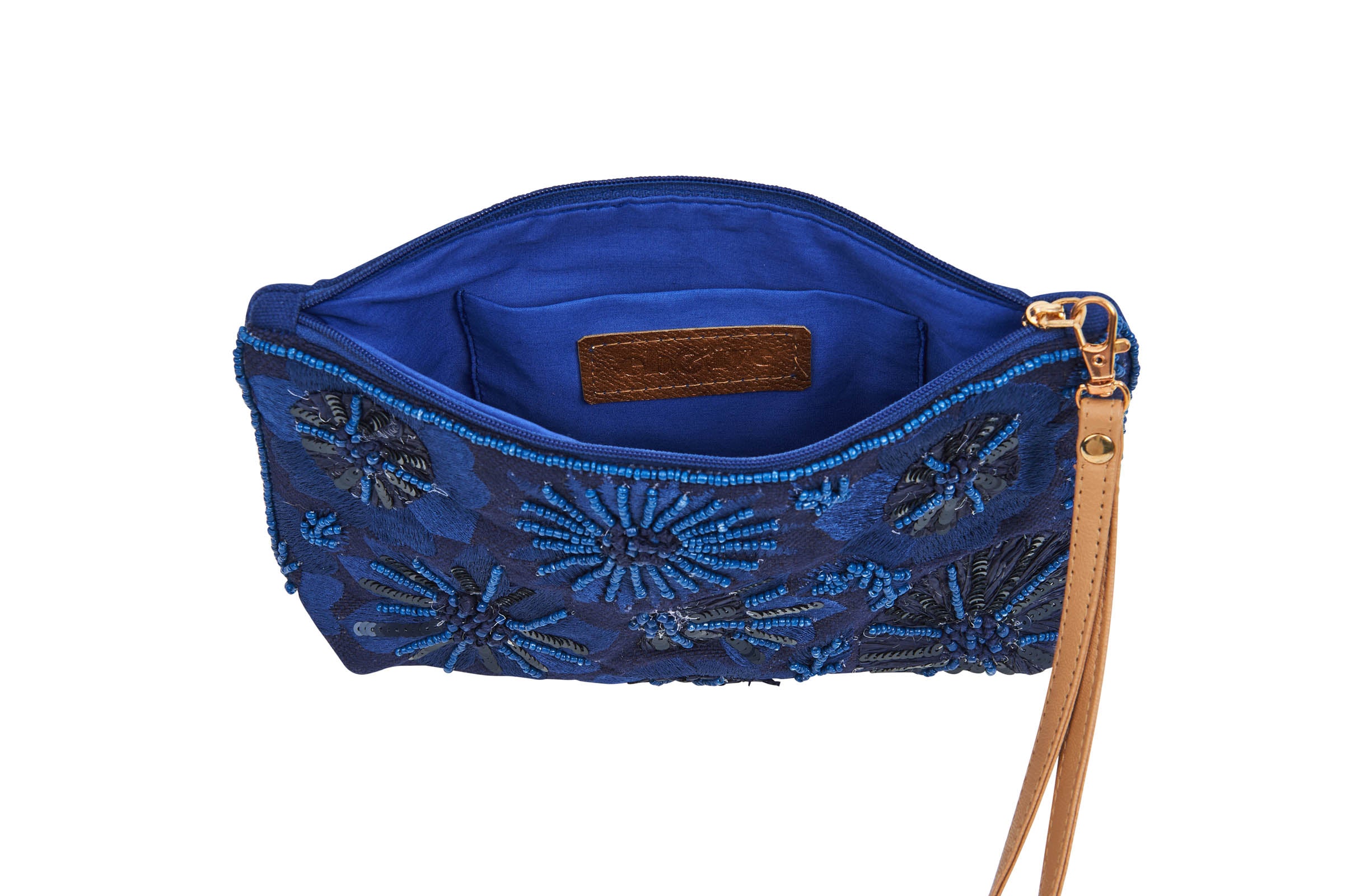 Flourish Clutch - Sapphire - eb&ive Bag