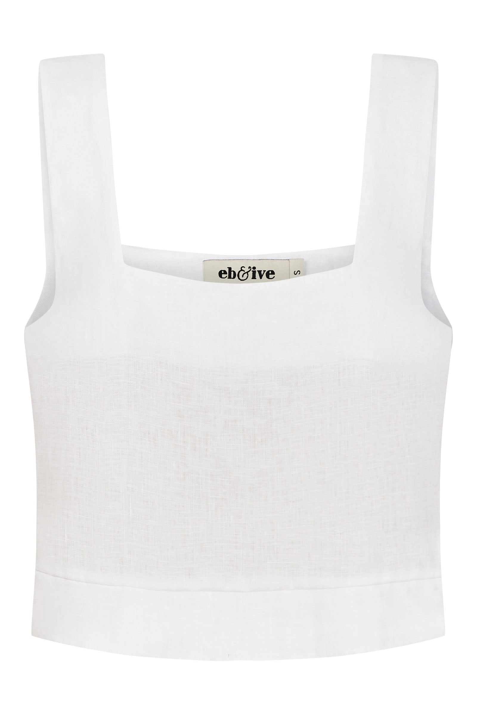 Halcyon Tank - Opal - eb&ive Clothing - Top Sleeveless Linen