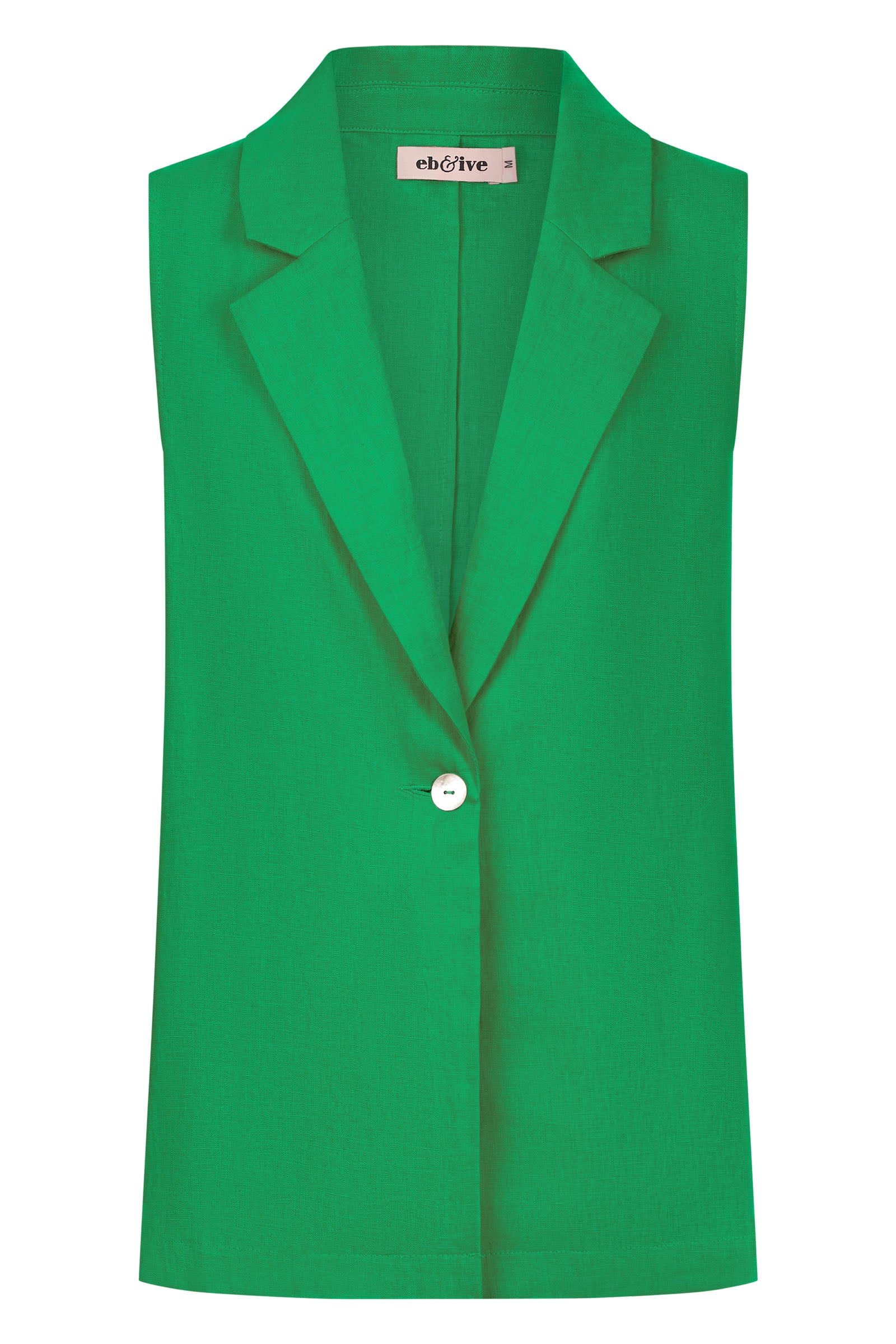 Halcyon Vest - Emerald - eb&ive Clothing - Vest Linen