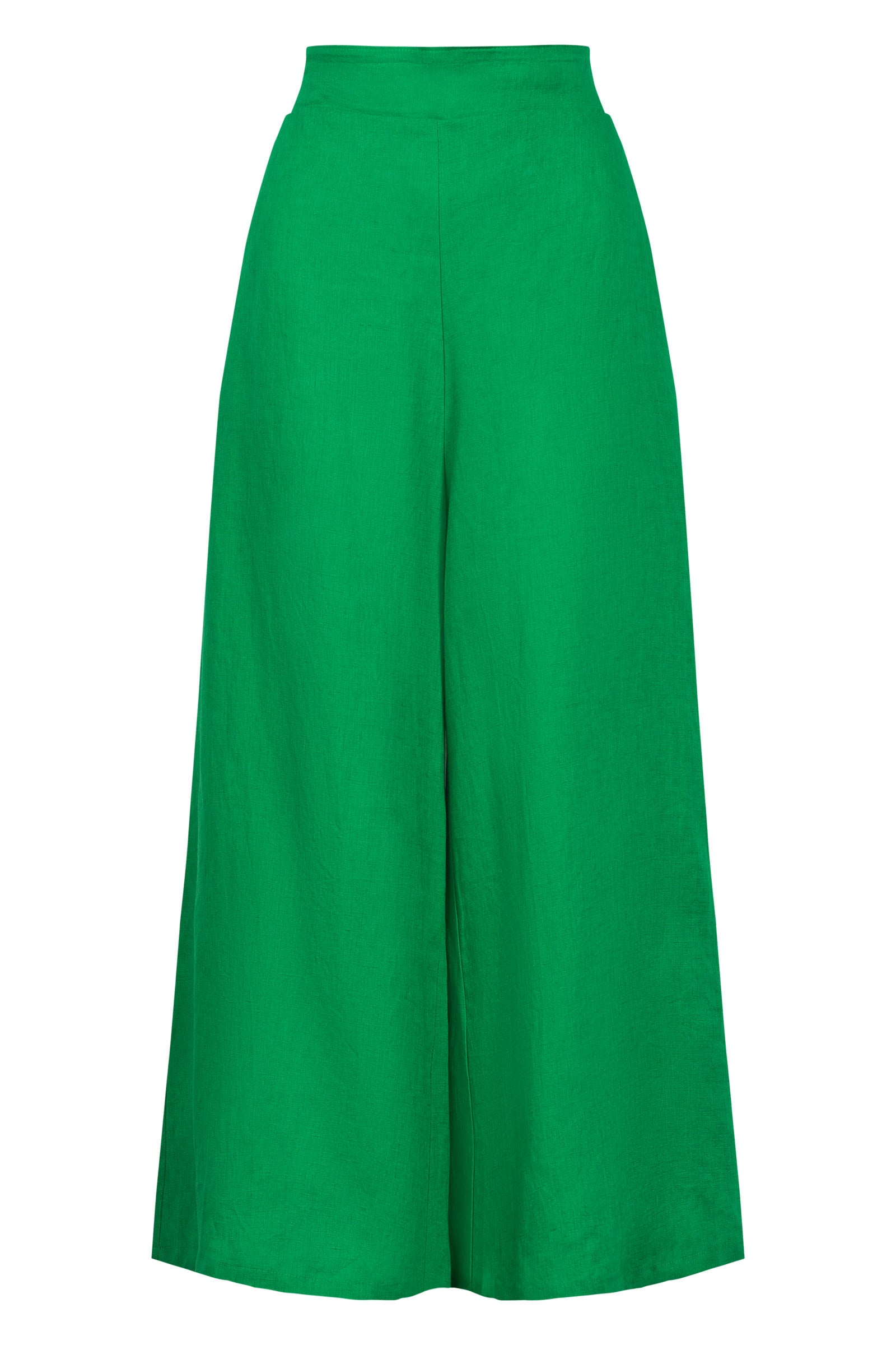 Halcyon Crop Pant - Emerald - eb&ive Clothing - Pant Relaxed Crop Linen