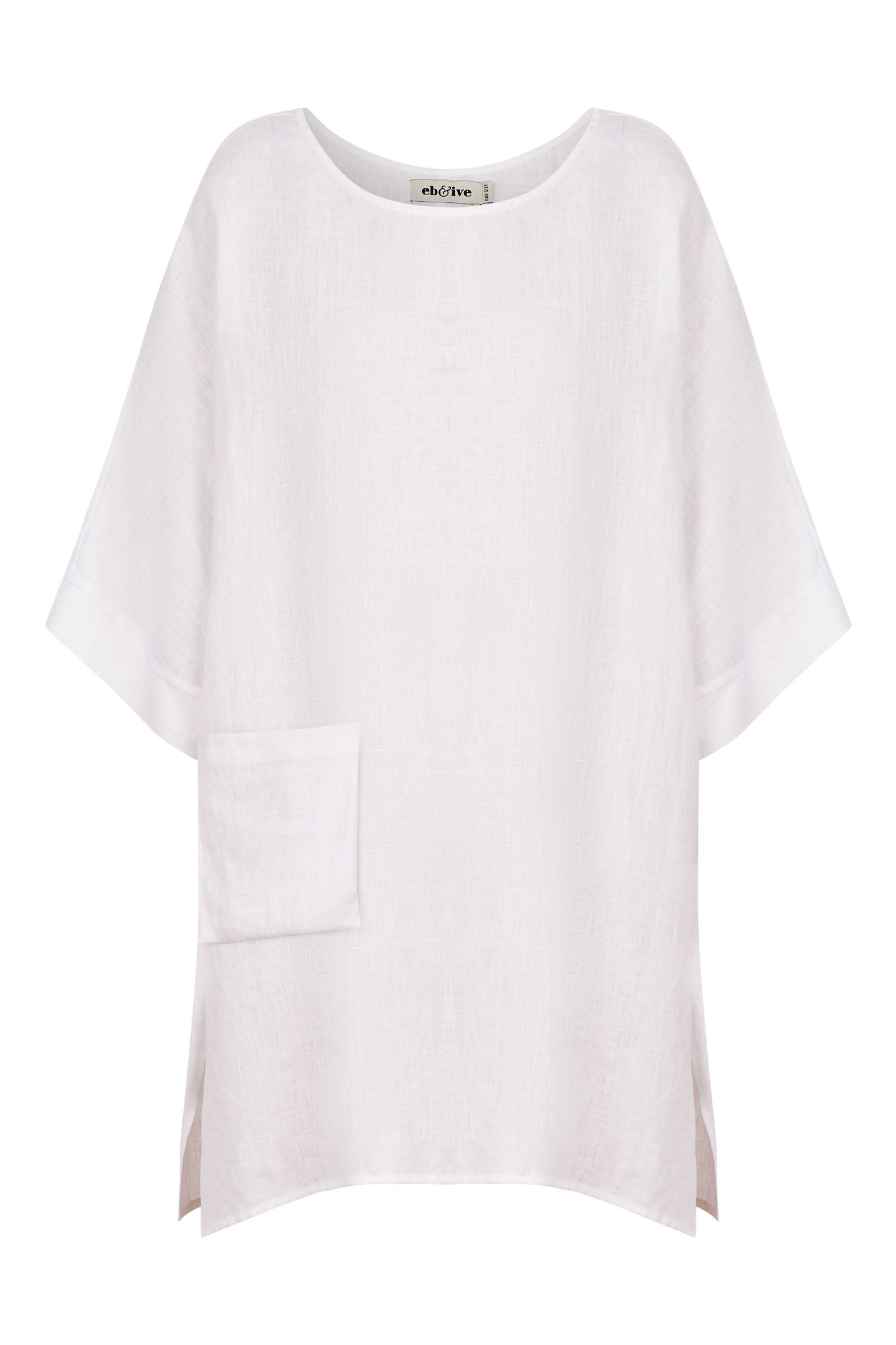 Halcyon Relaxed  Top - Opal - eb&ive Clothing - Top S/S Linen One Size