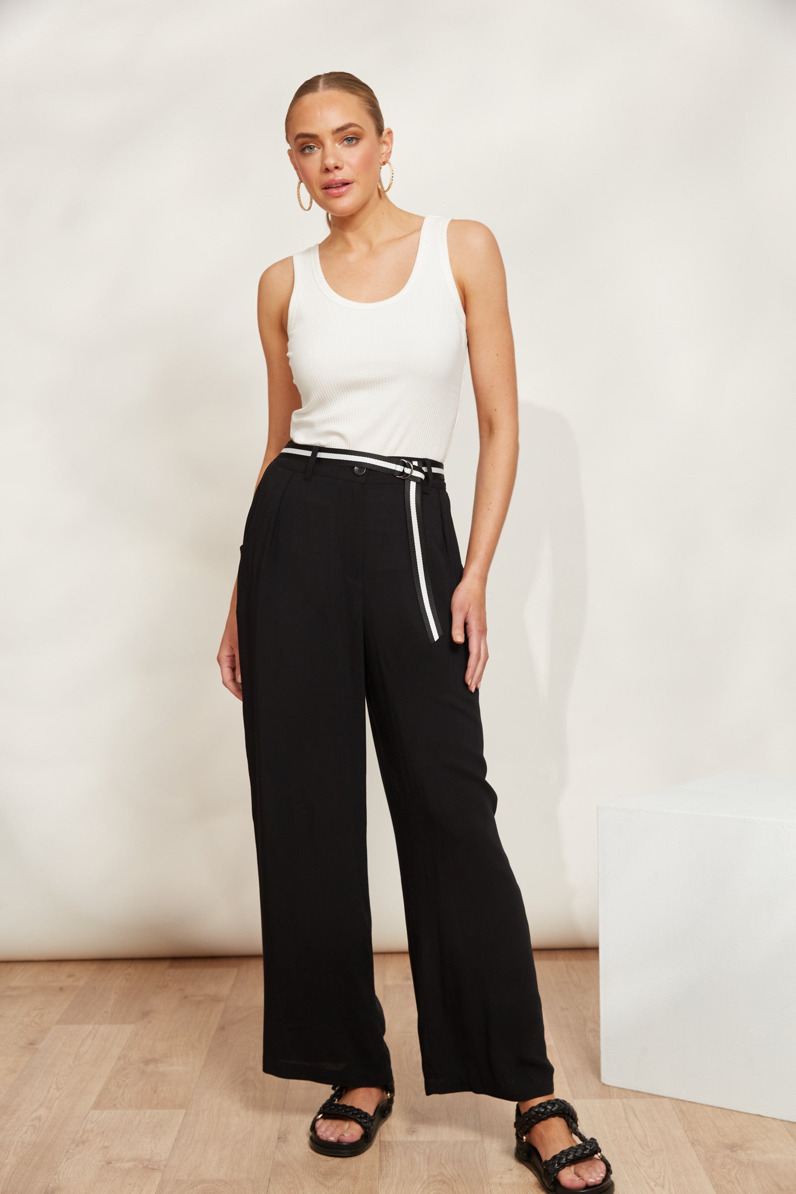 La Mer Pant - Sable - eb&ive Clothing - Pant Wide