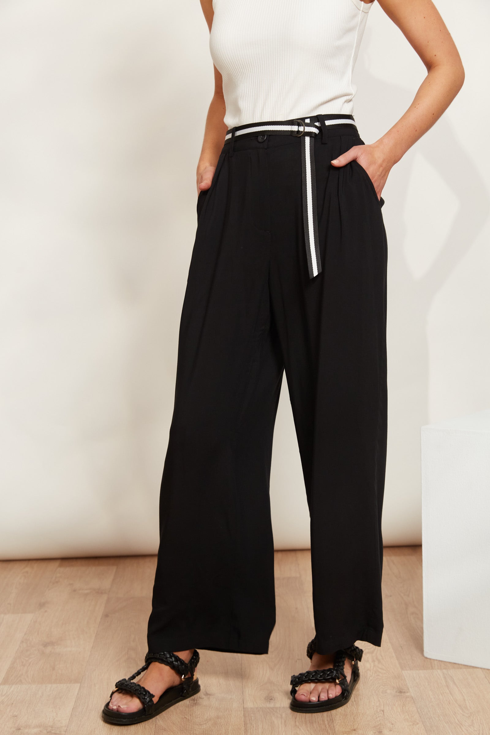 La Mer Pant - Sable - eb&ive Clothing - Pant Wide