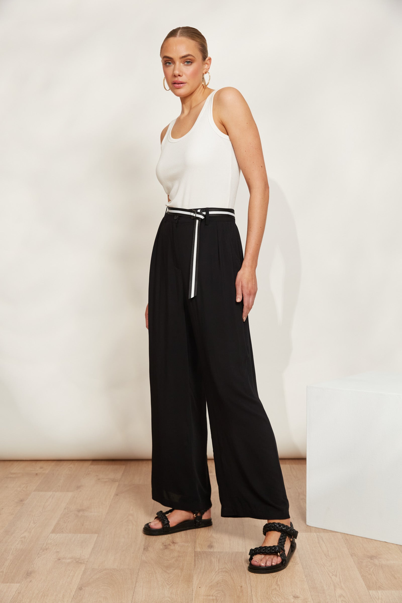 La Mer Pant - Sable - eb&ive Clothing - Pant Wide