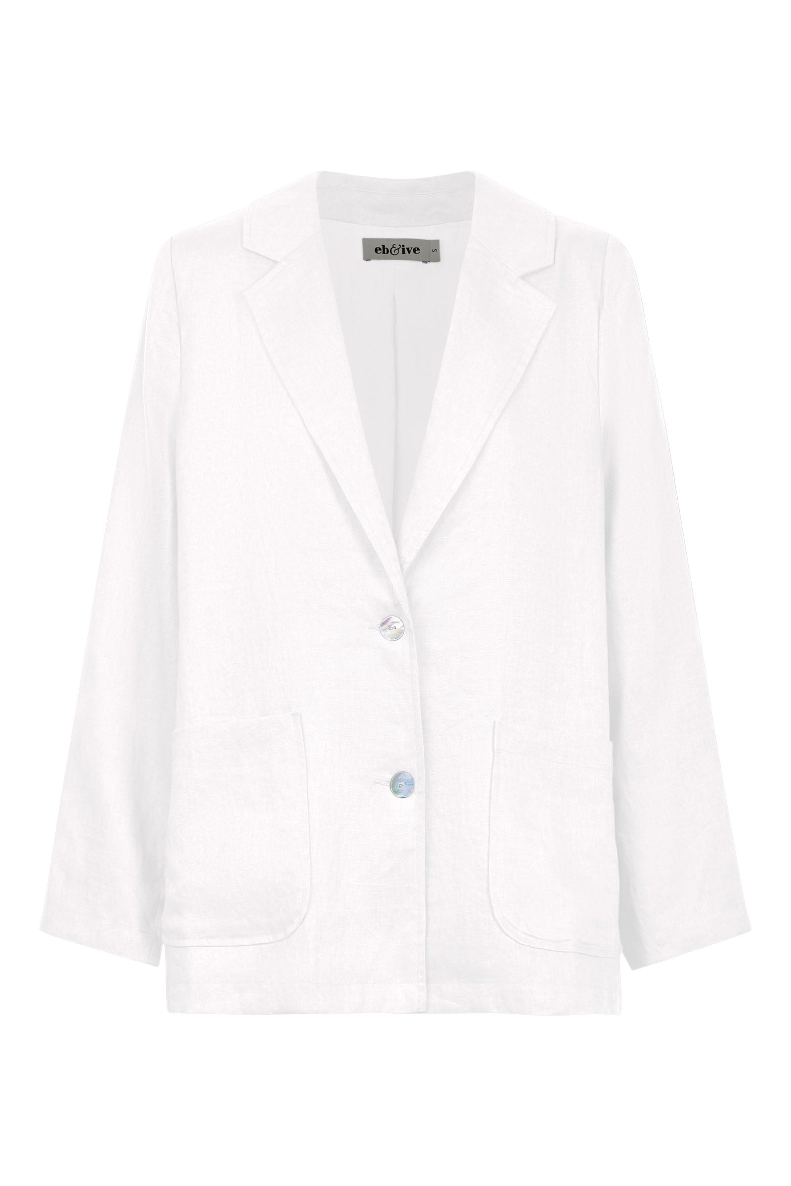 Halcyon Blazer - Opal - eb&ive Clothing - Jacket Blazer Linen