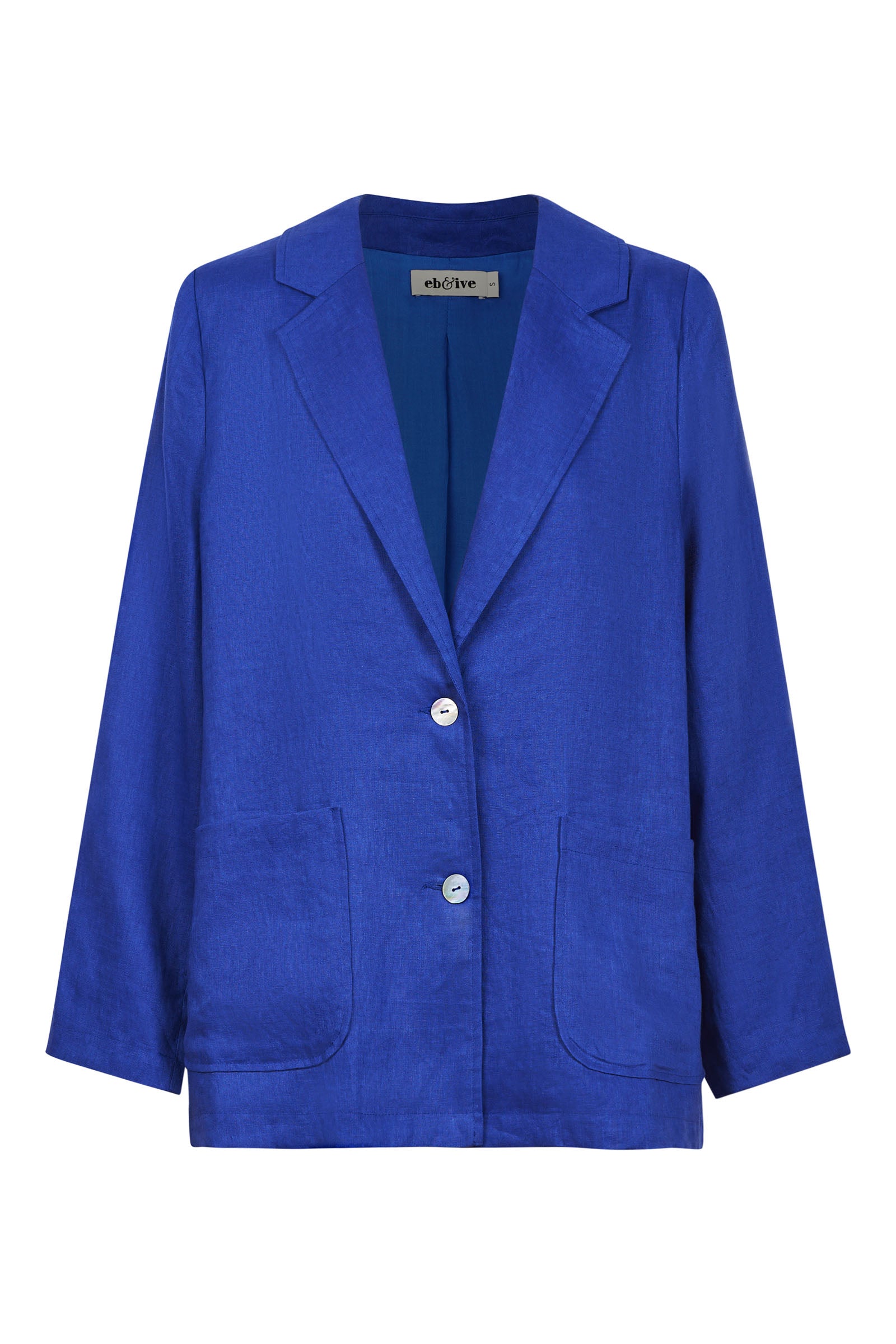 Halcyon Blazer - Cobalt - eb&ive Clothing - Jacket Blazer Linen