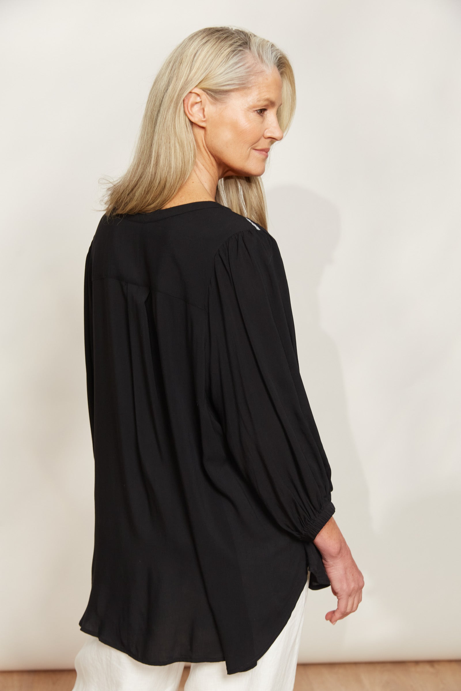 La Mer Relaxed Top - Sable - eb&ive Clothing - Top 3/4 Sleeve One Size