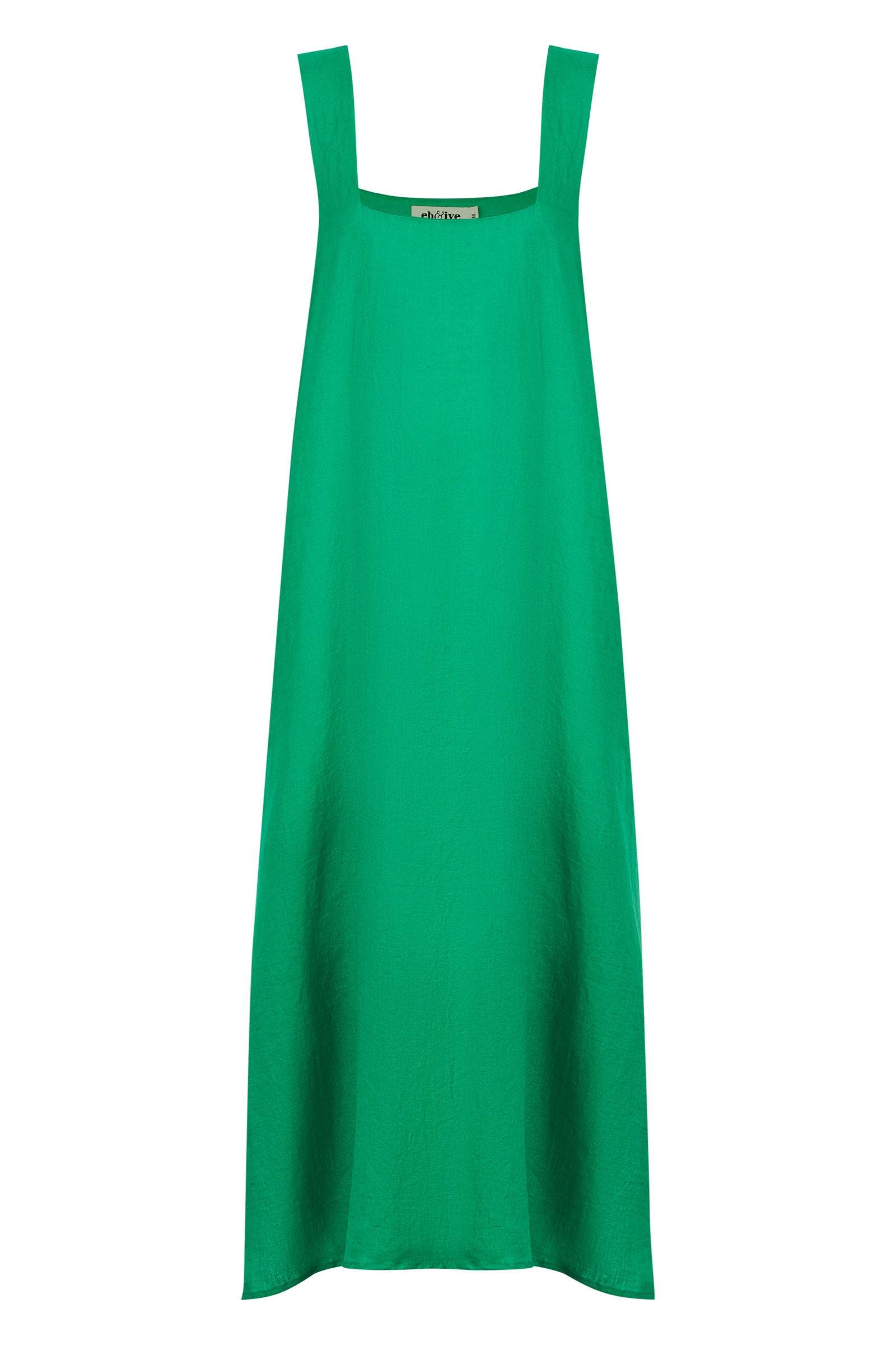 Halcyon Tank Dress - Emerald - eb&ive Clothing - Dress Maxi Linen