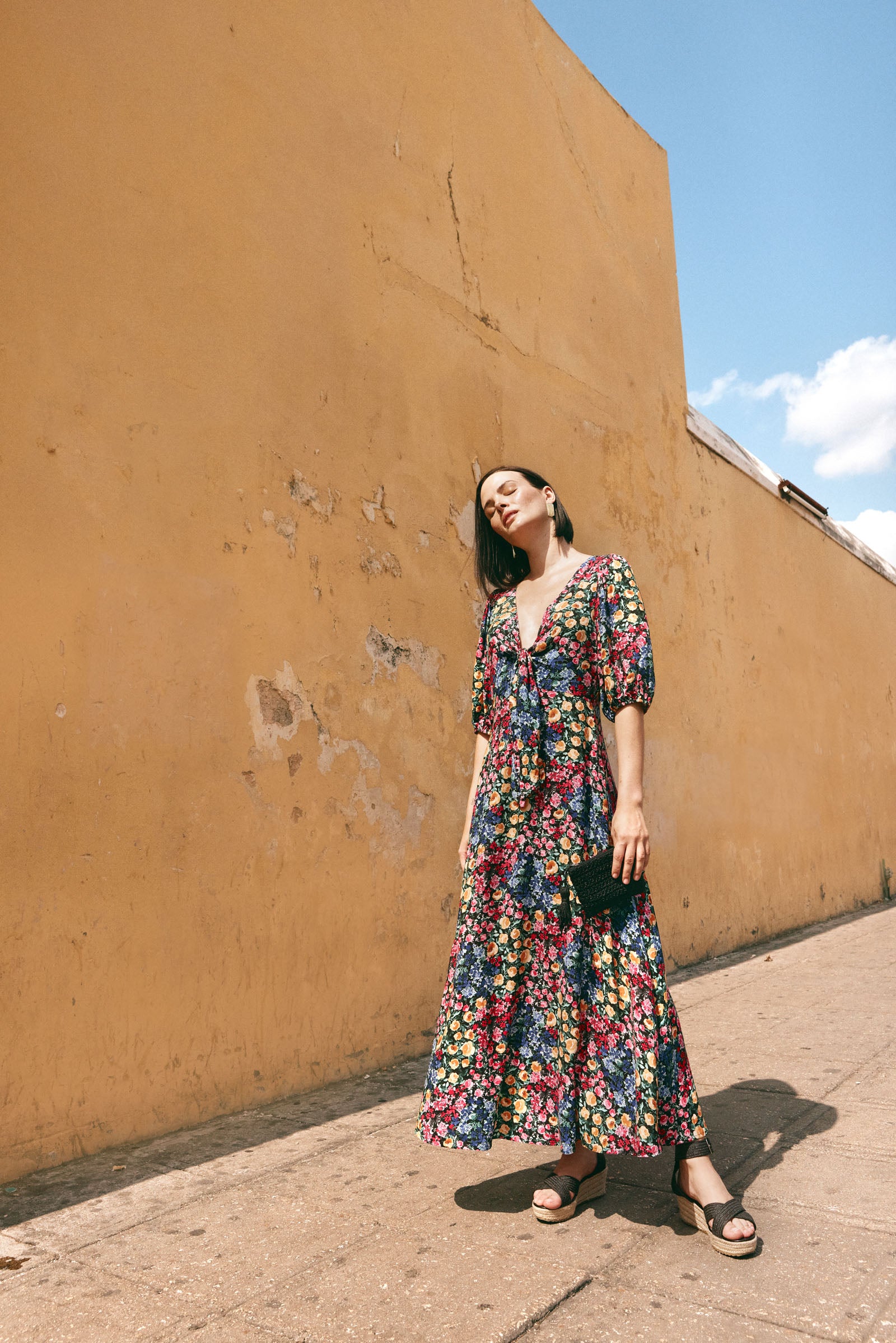 La Mer Tie Dress - Blume - eb&ive Clothing - Dress Maxi