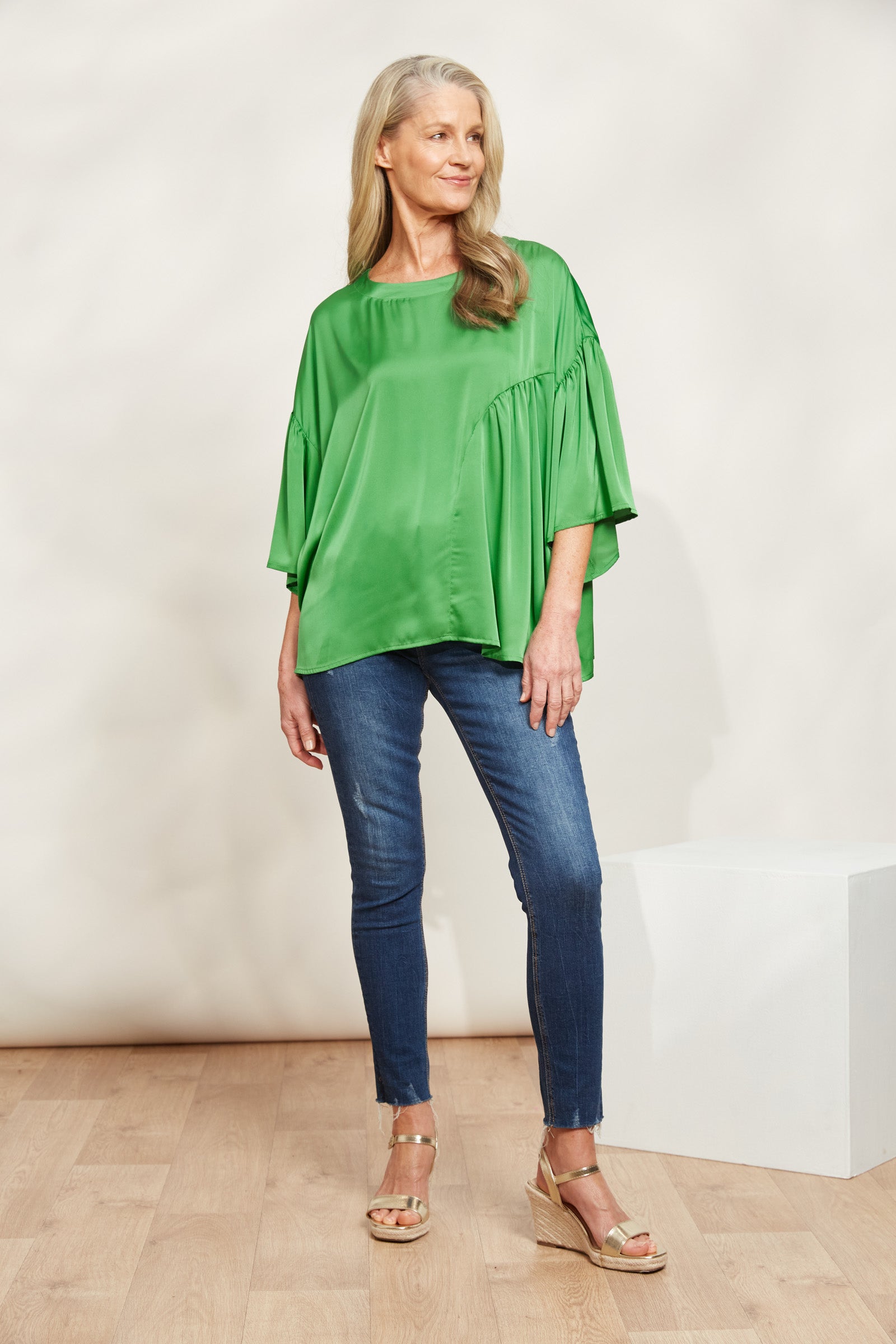 Elysian Top - Emerald - eb&ive Clothing - Top S/S - Dressy