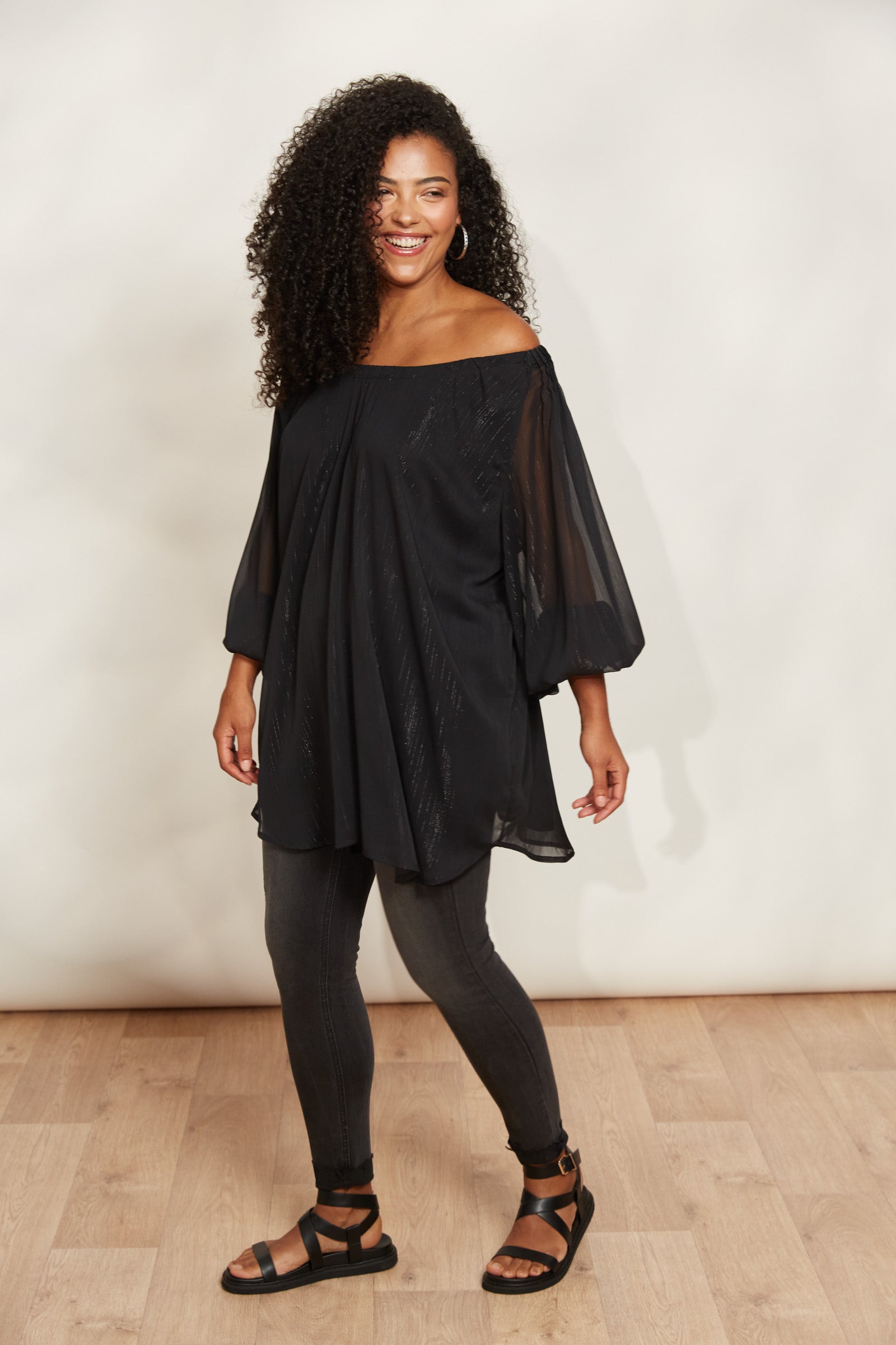 Solstice Top - Sable - eb&ive Clothing - Top 3/4 Sleeve One Size