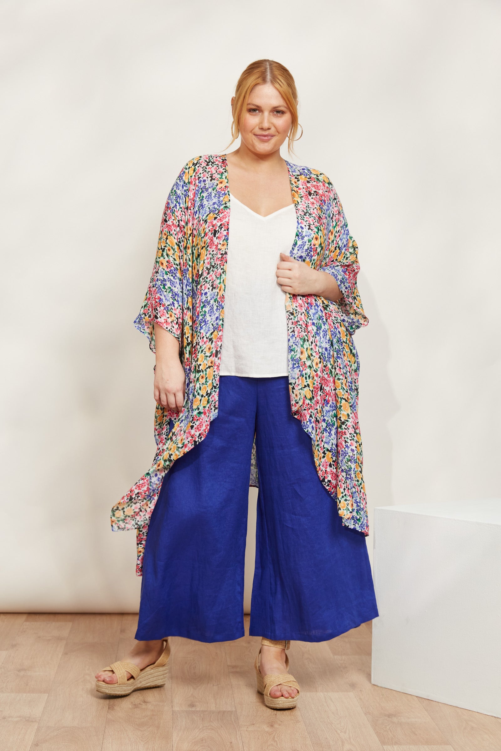 La Mer Cape - Fiore - eb&ive Clothing - Kimono Cape Long One Size