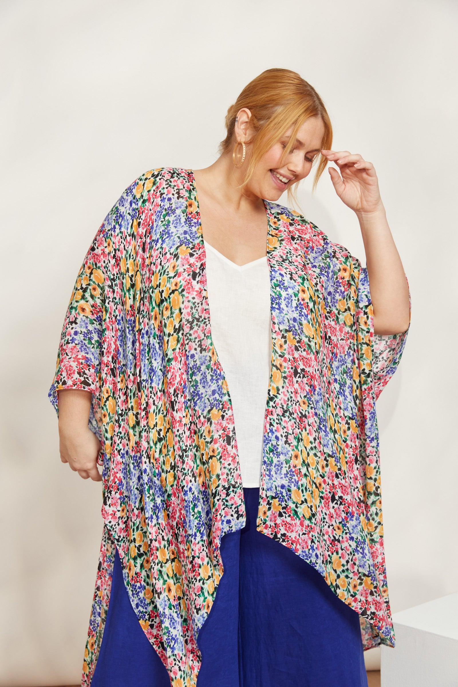 La Mer Cape - Fiore - eb&ive Clothing - Kimono Cape Long One Size