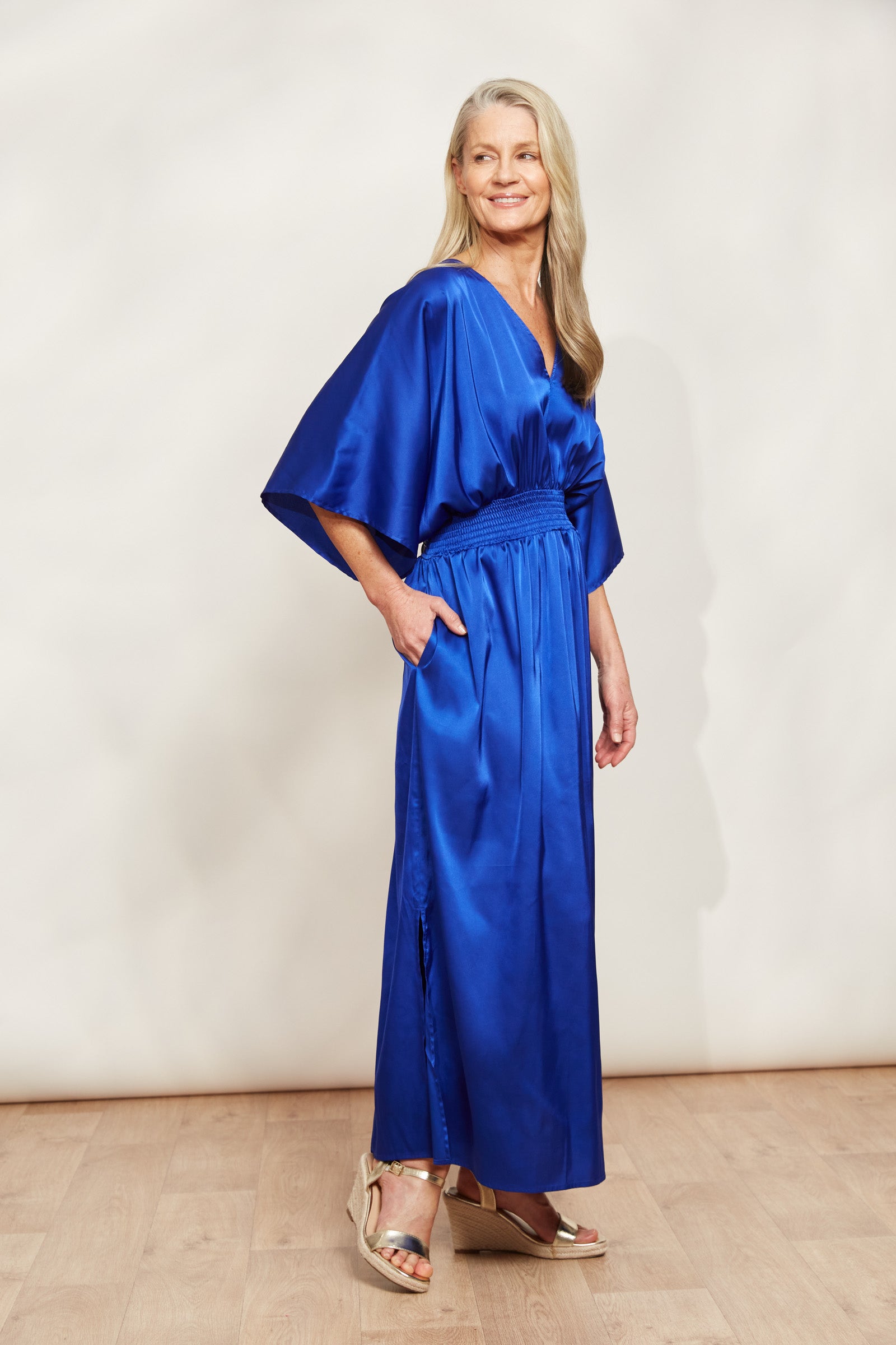 Elysian Maxi - Cobalt - eb&ive Clothing - Dress Maxi Dressy