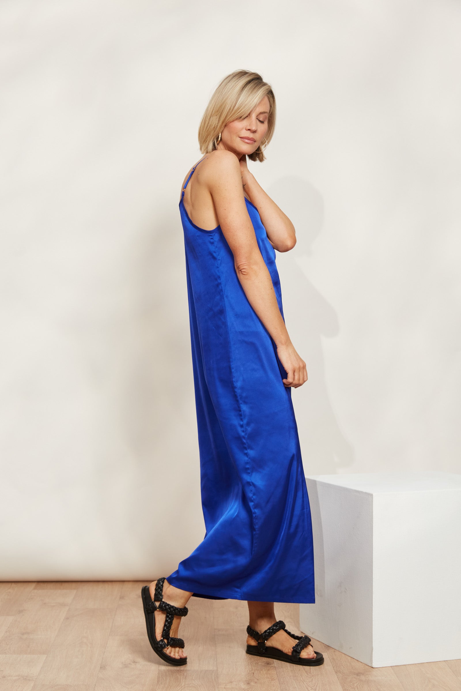 Elysian Tank Maxi - Cobalt - eb&ive Clothing - Dress Strappy Maxi